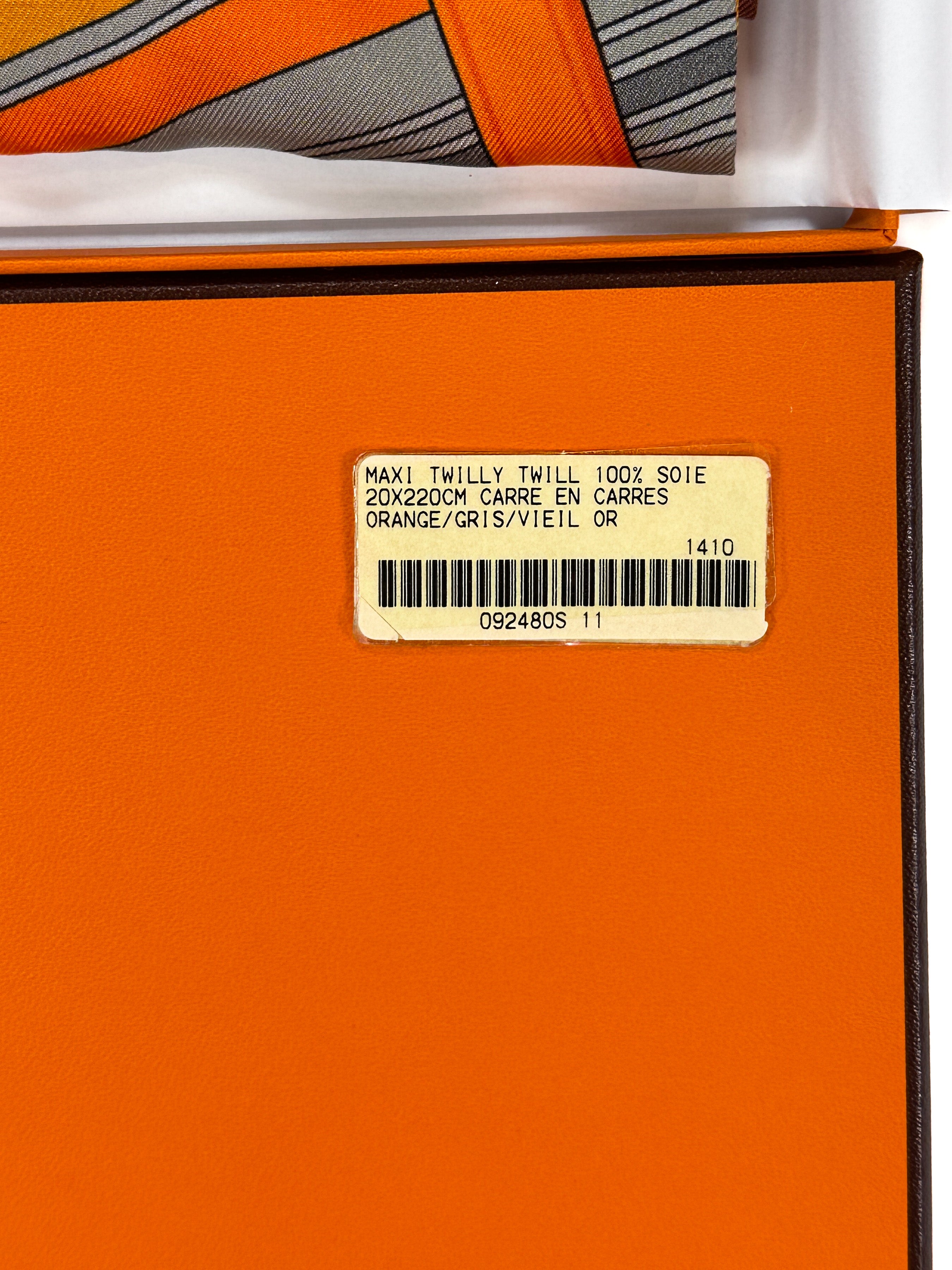 Hermès Carré en Carrés Maxi Twilly