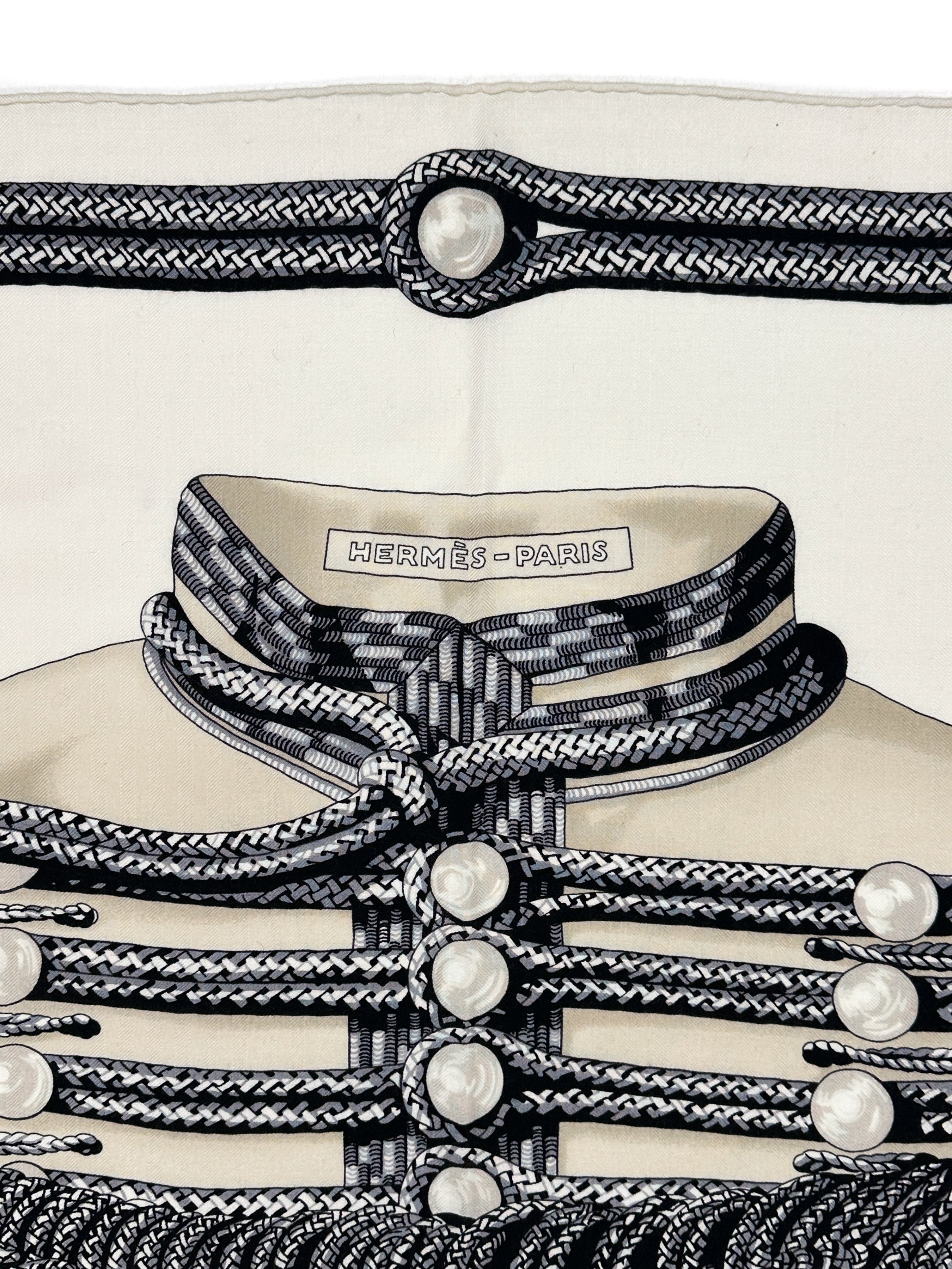 Hermès Brandebourgs Cashmere Silk 140