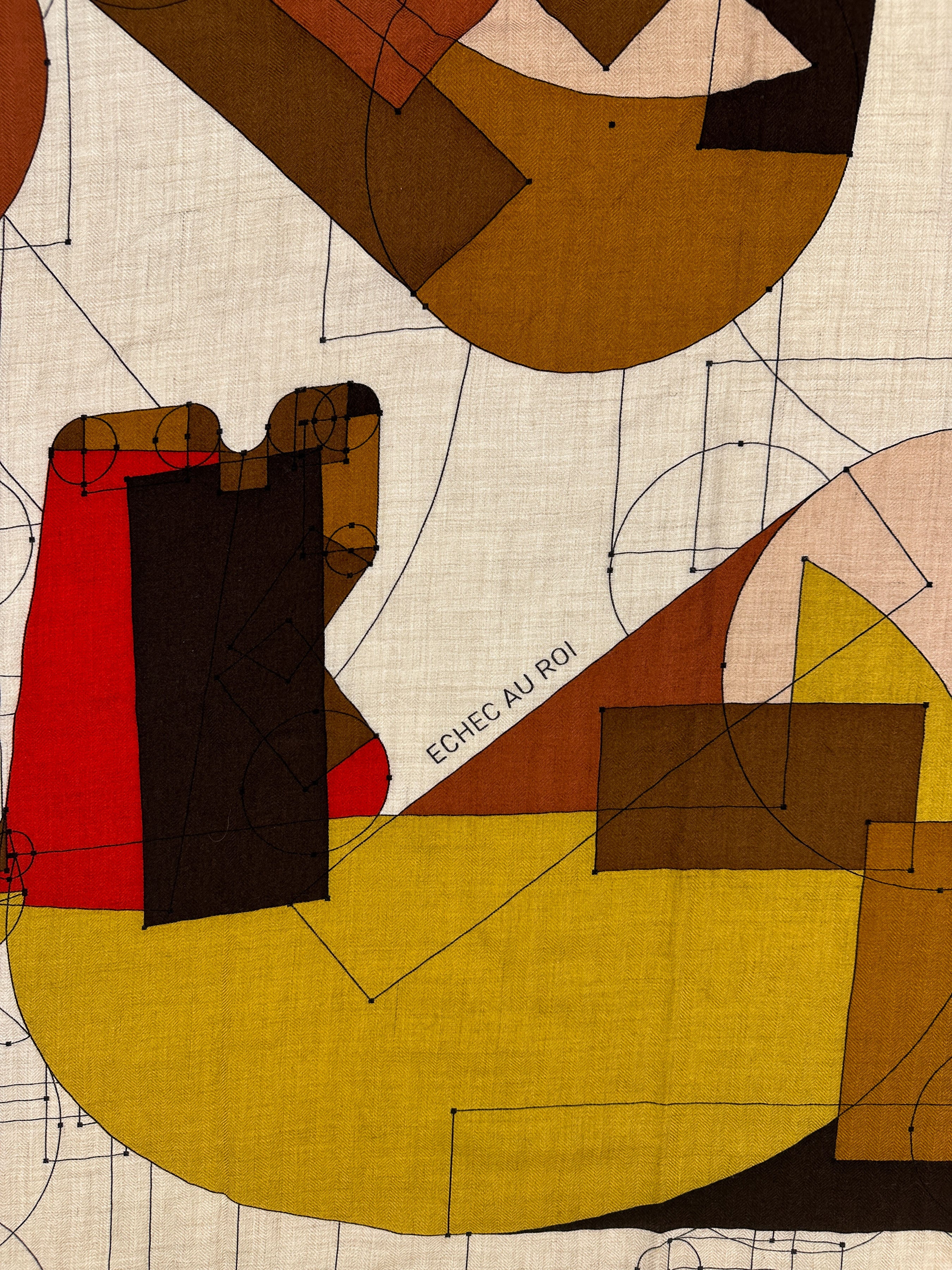 Hermès Échec Au Roi Cashmere Silk 140