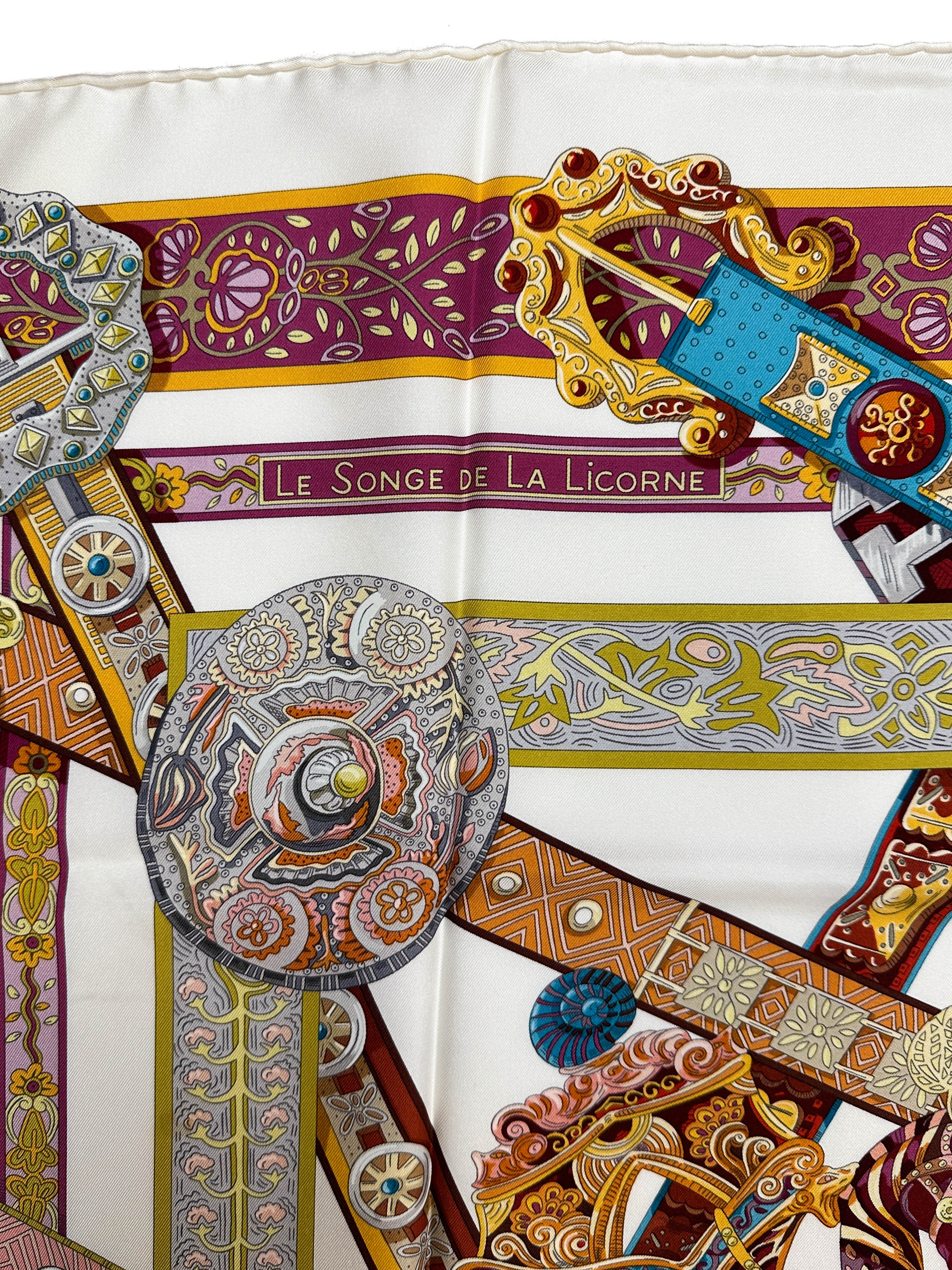 Hermès Le Songe de La Licorne 90