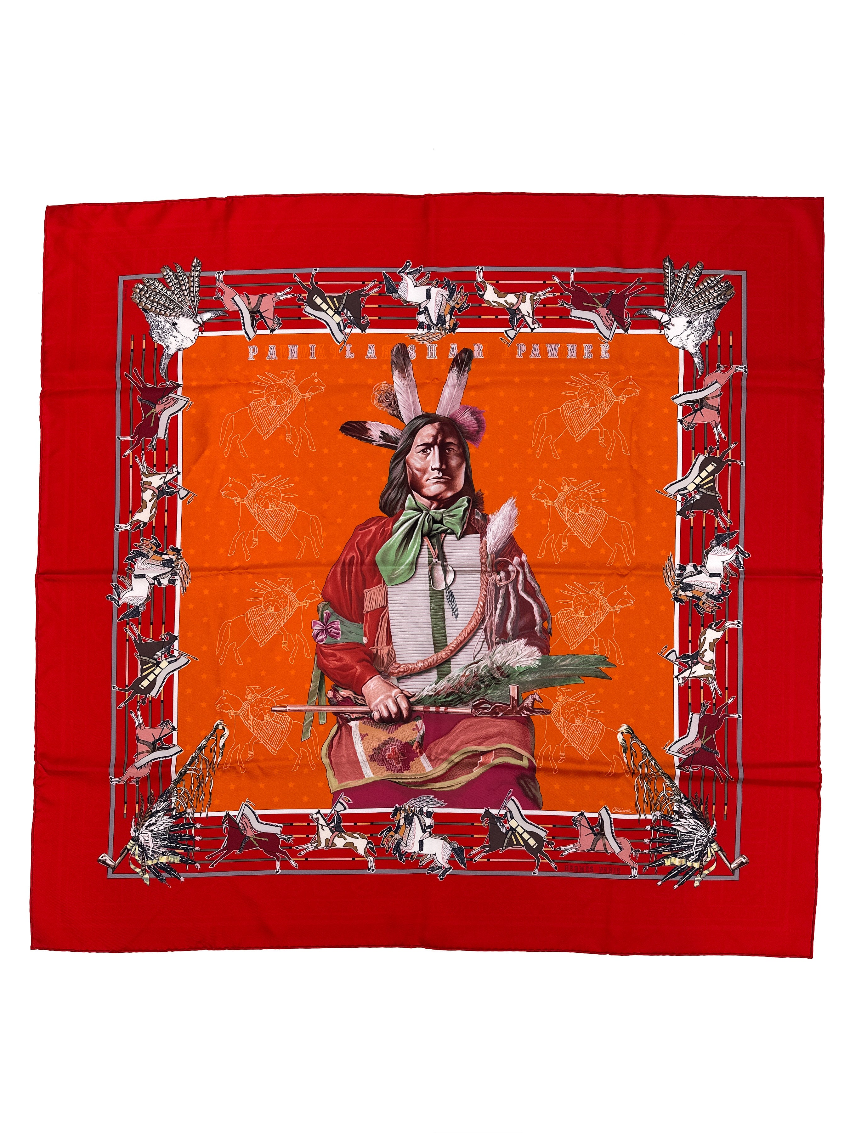 Hermès Pani La Shar Pawnee Double Face 90