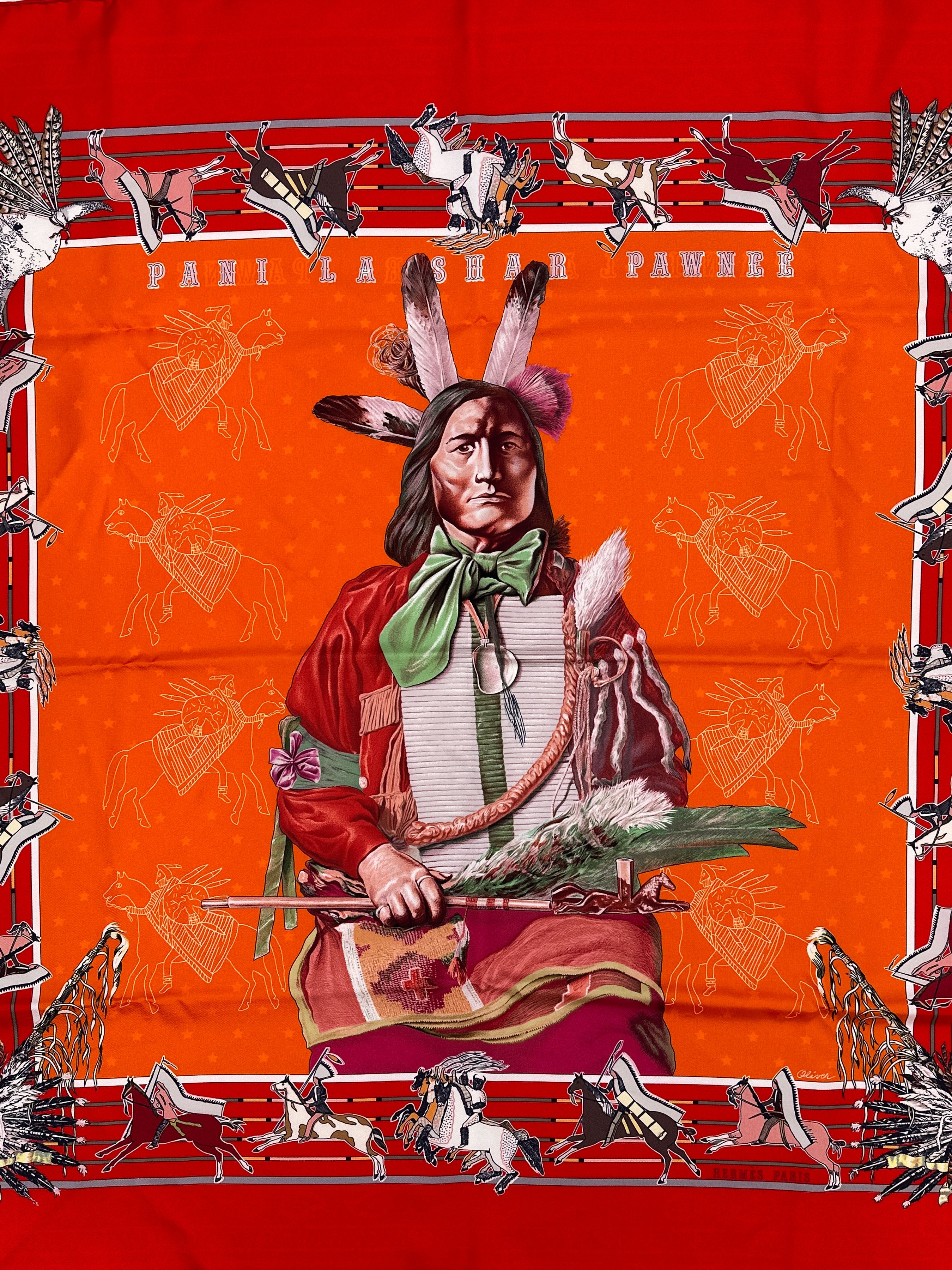 Hermès Pani La Shar Pawnee Double Face 90