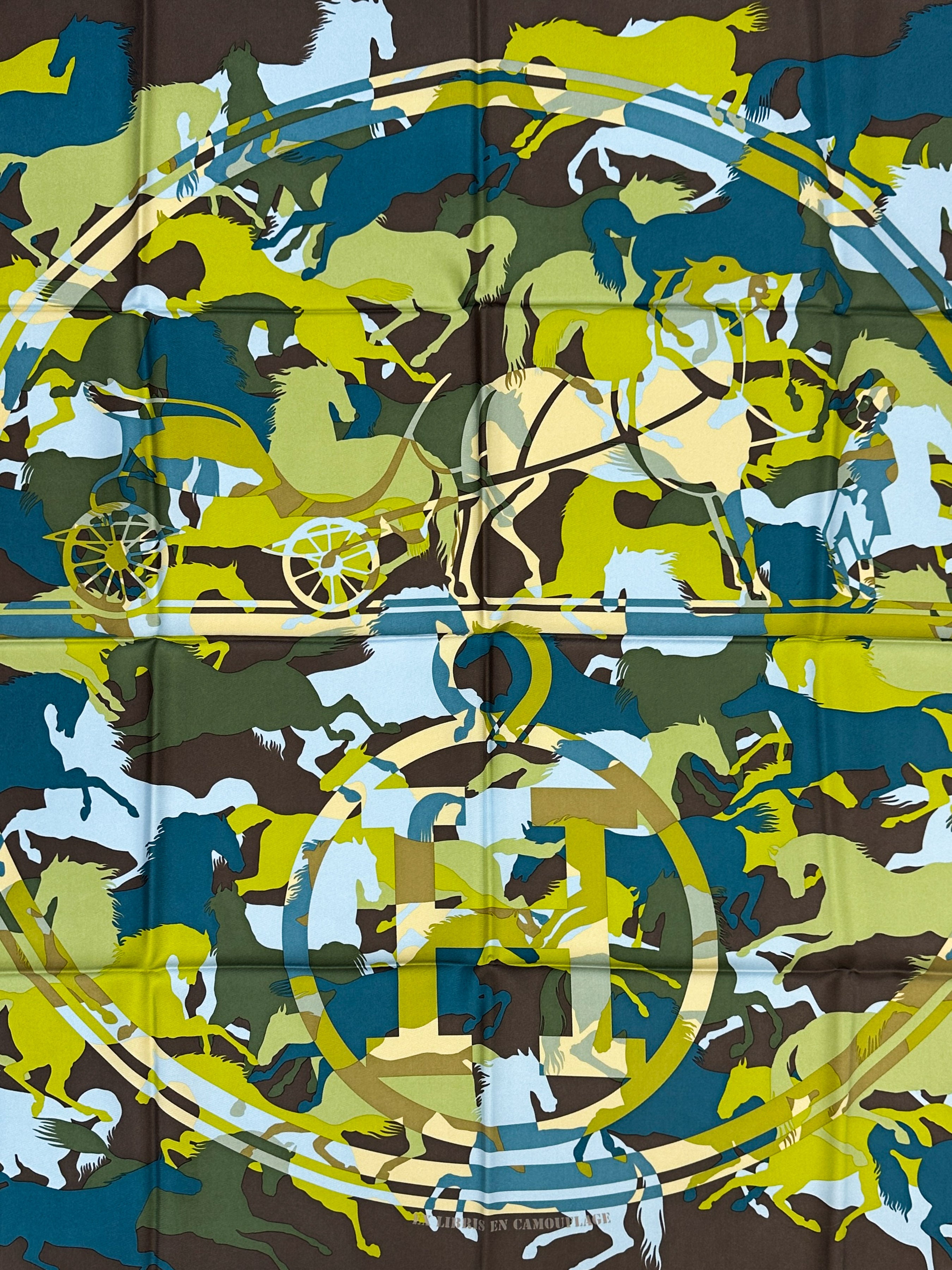 Hermès Ex Libris En Camouflage 90