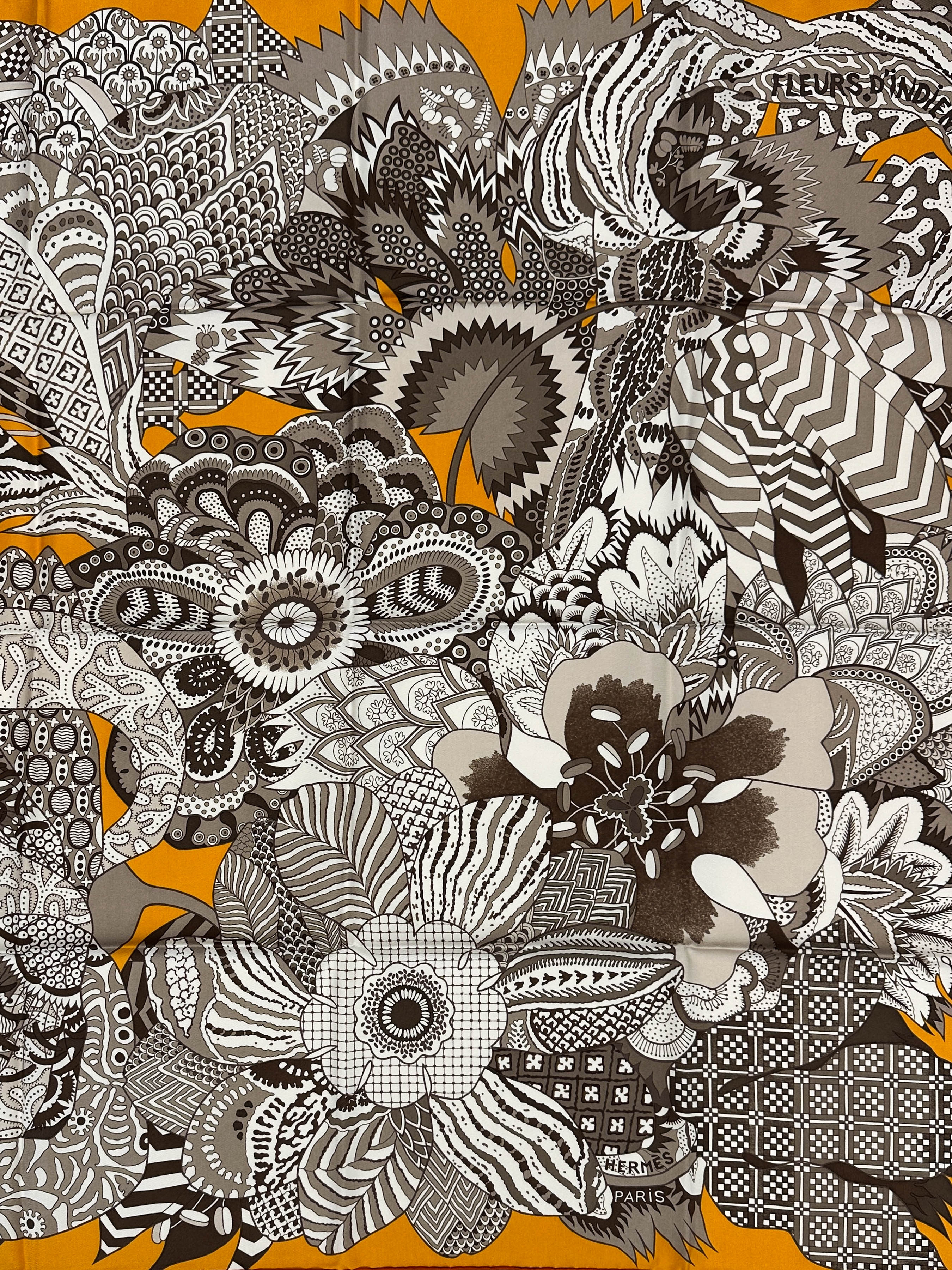 Hermès Fleurs d'Indiennes 90