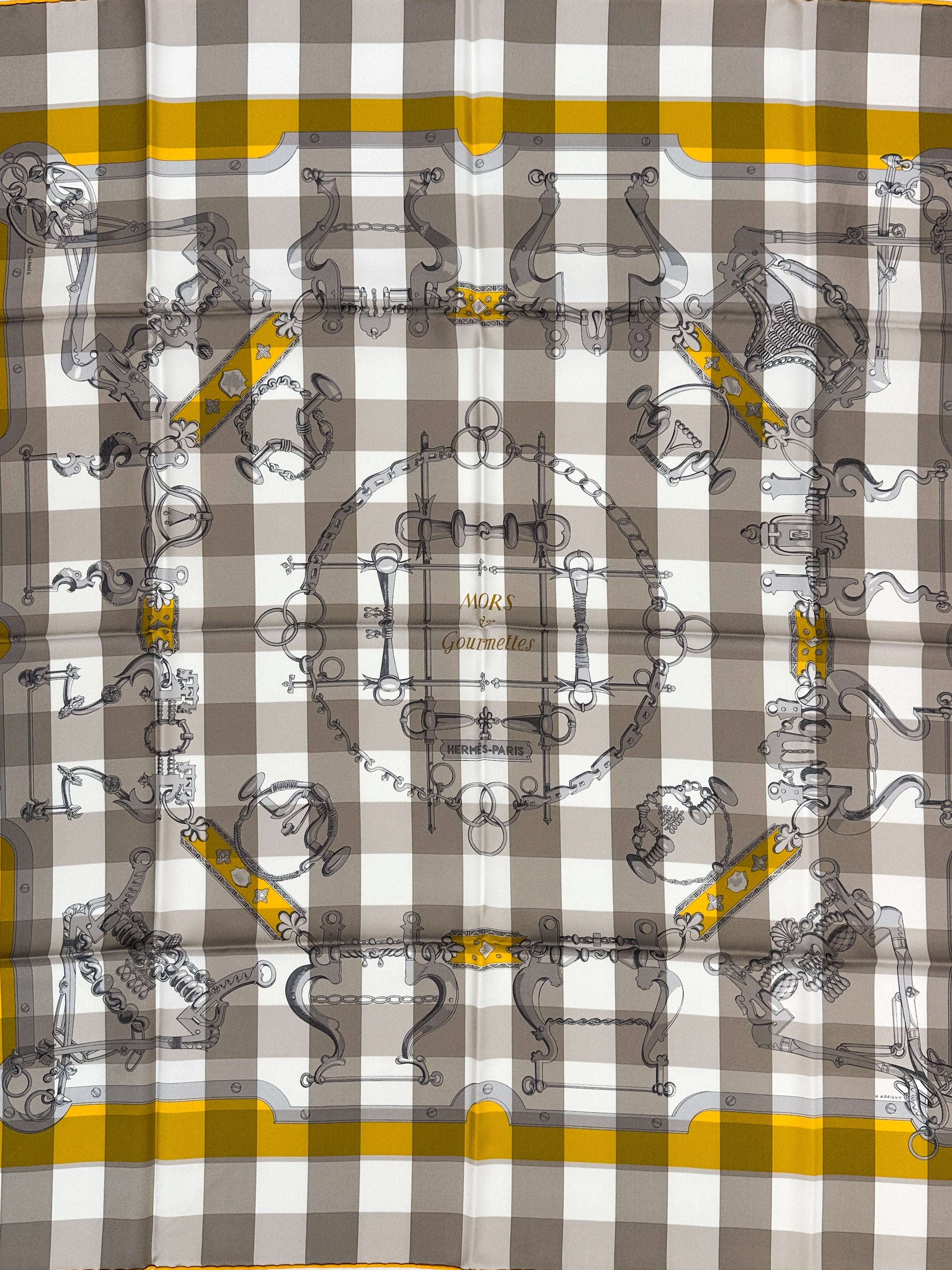 Hermès Mors et Gourmettes Vichy 90