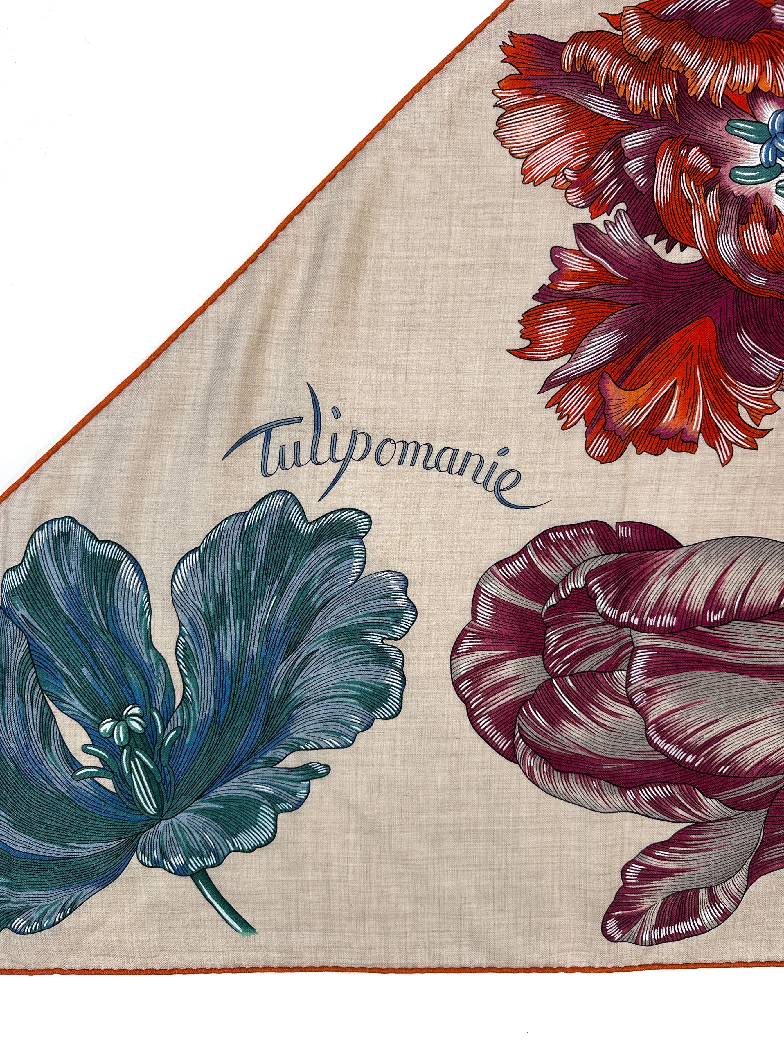 Hermès Tulipomanie Cashmere Silk Giant Triangle