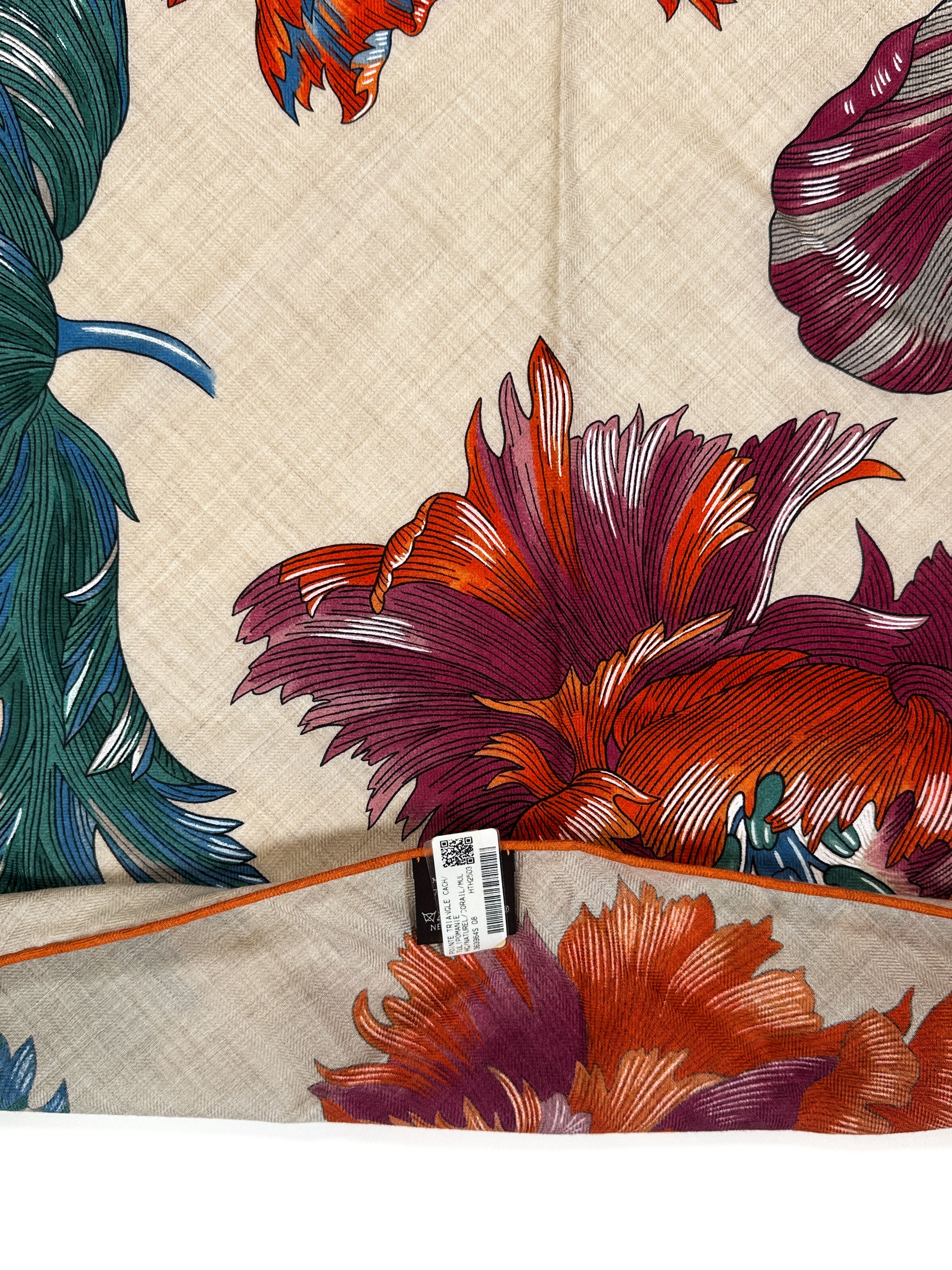 Hermès Tulipomanie Cashmere Silk Giant Triangle