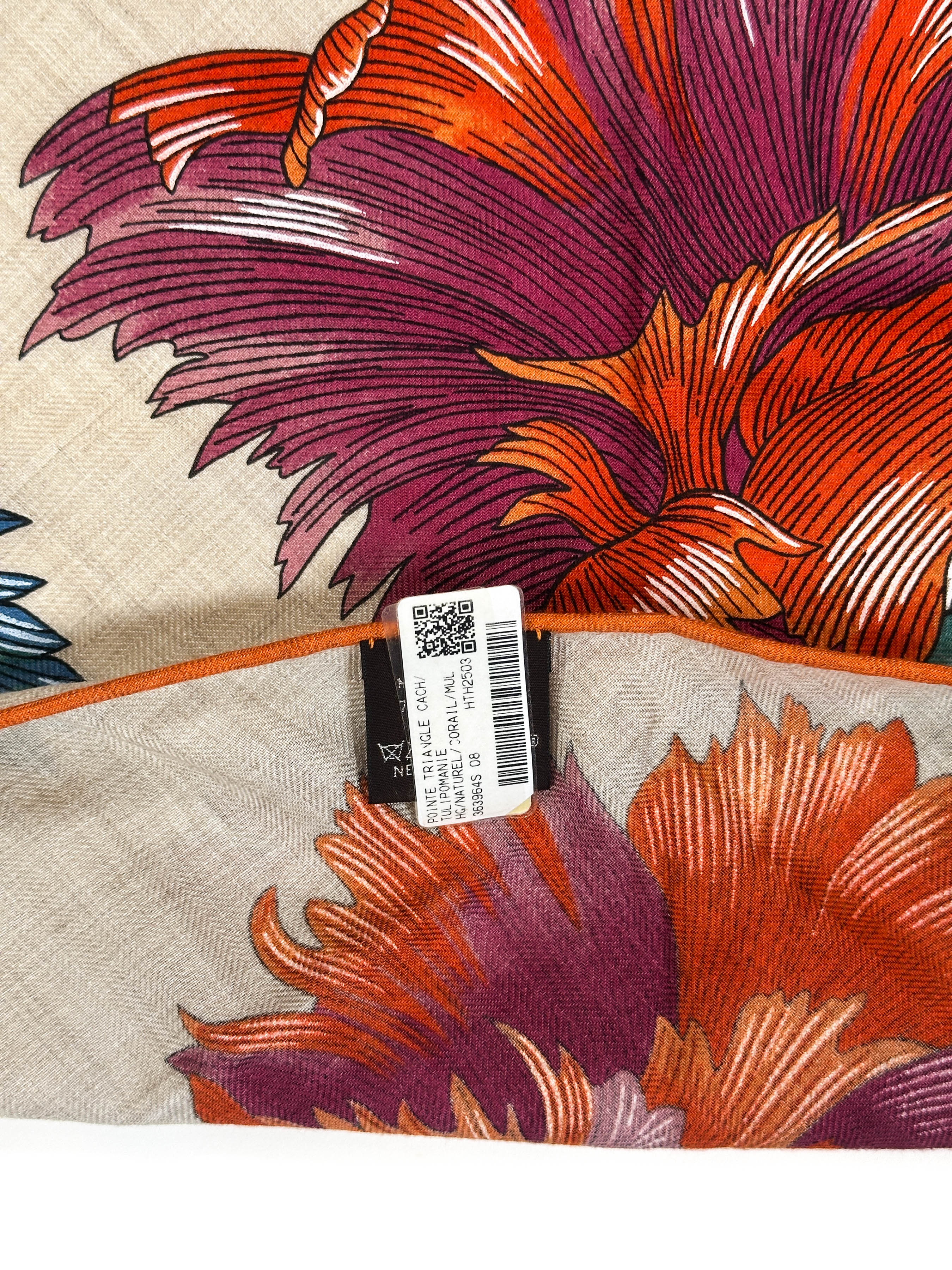 Hermès Tulipomanie Cashmere Silk Giant Triangle