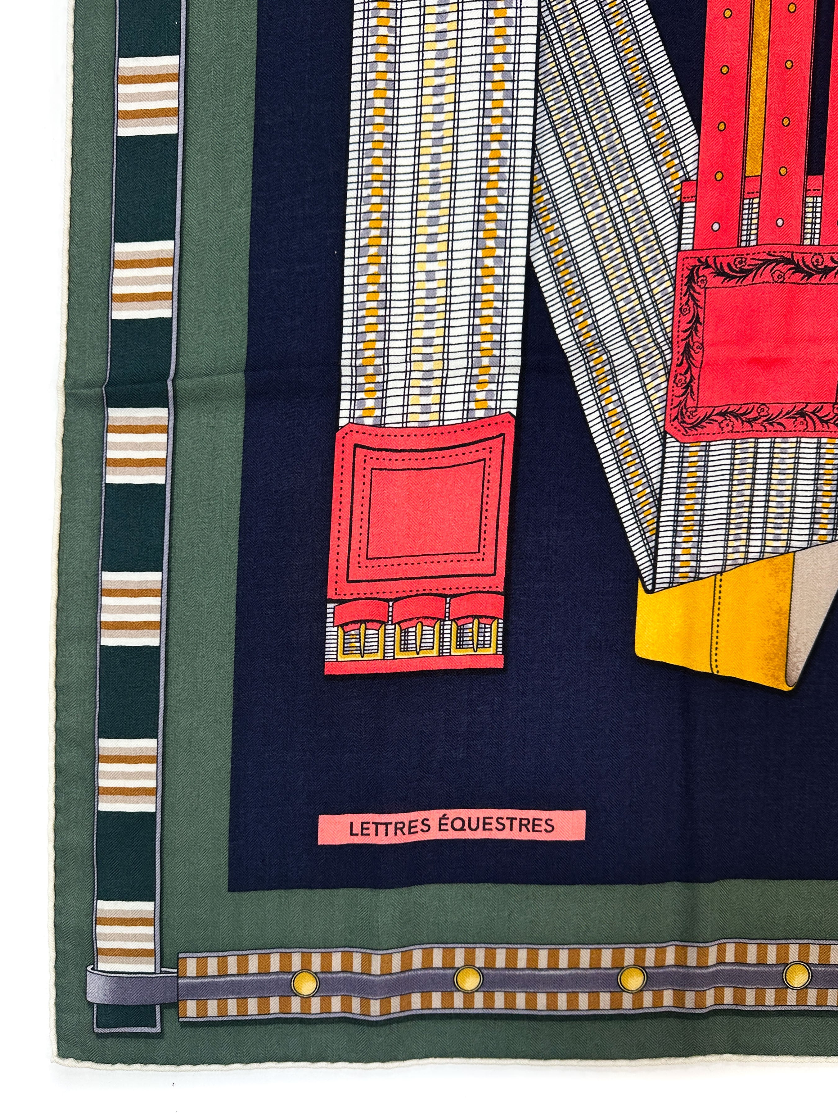 Hermès Lettres Equestres Cashmere Silk 140