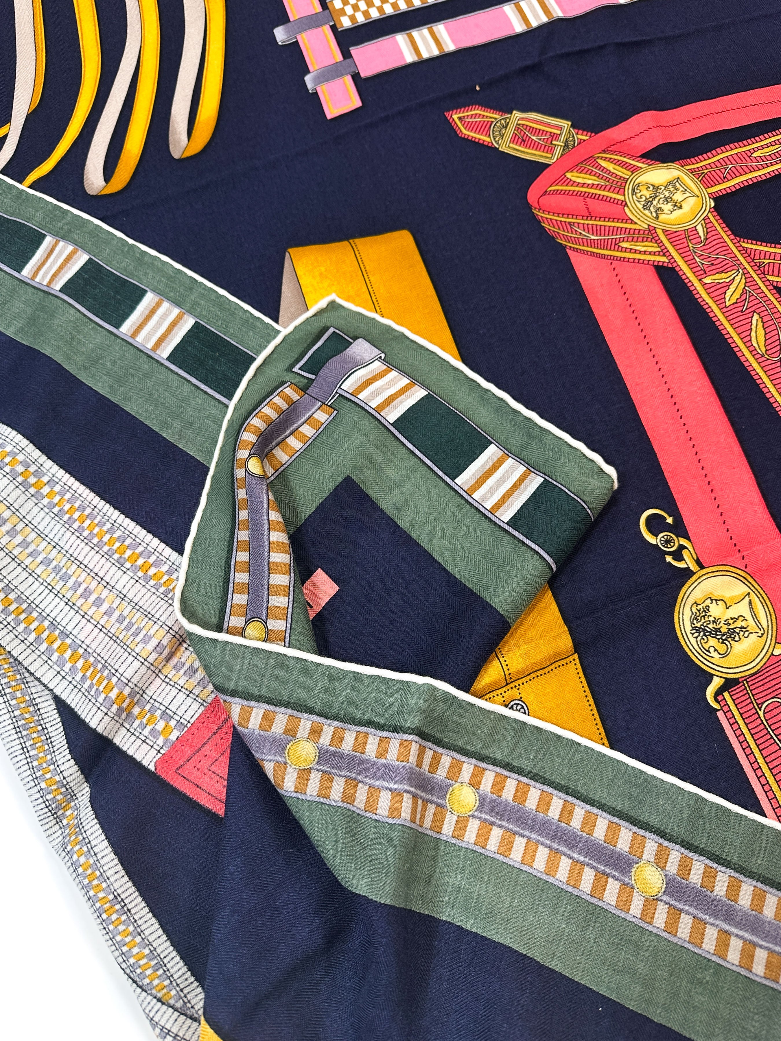 Hermès Lettres Equestres Cashmere Silk 140