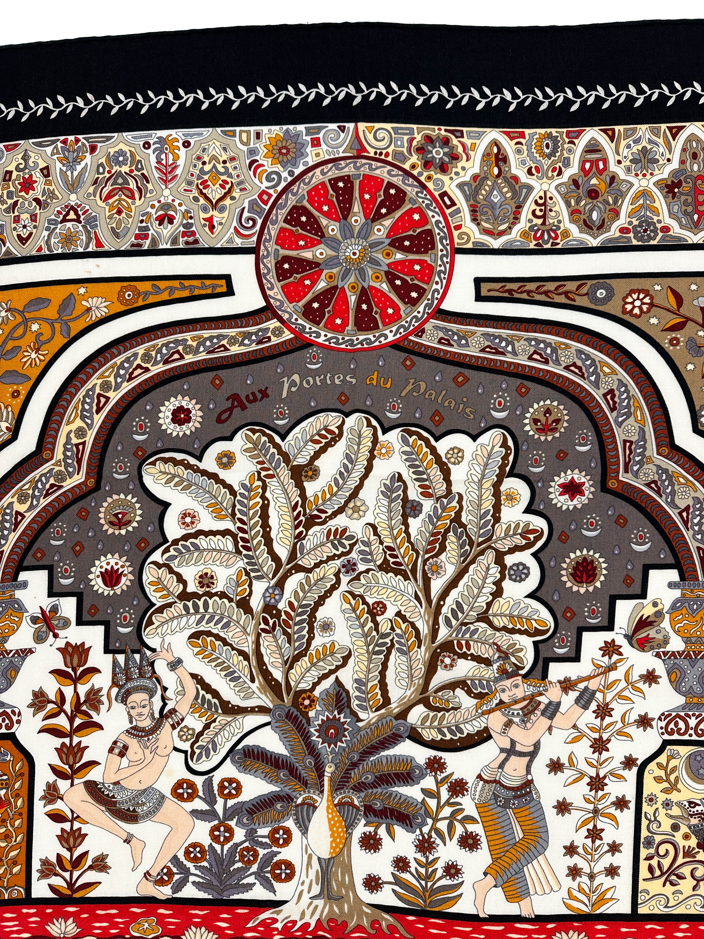 Hermès Aux Portes du Palais Cashmere Silk 140