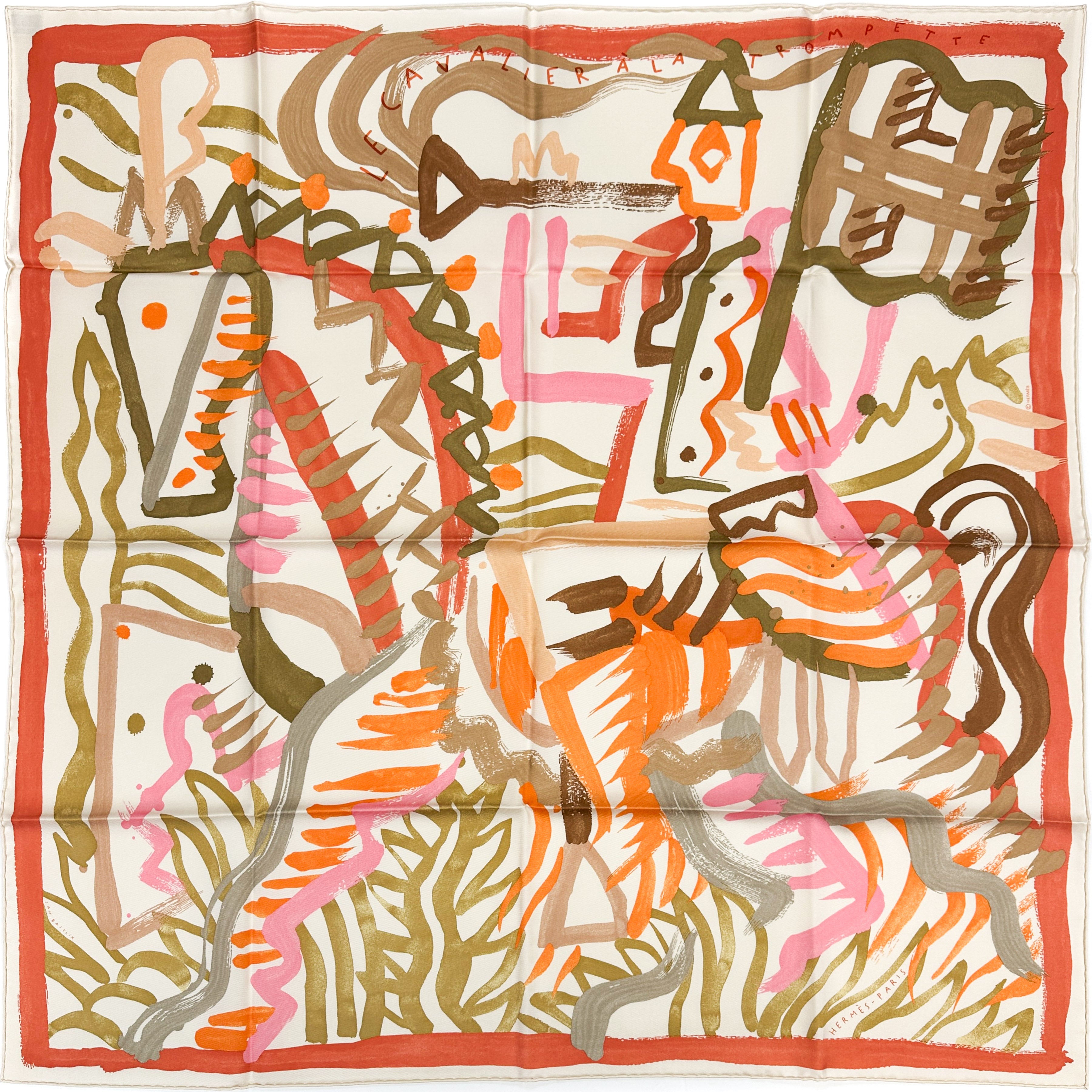 Hermès Le Cavalier a la Trompette 90