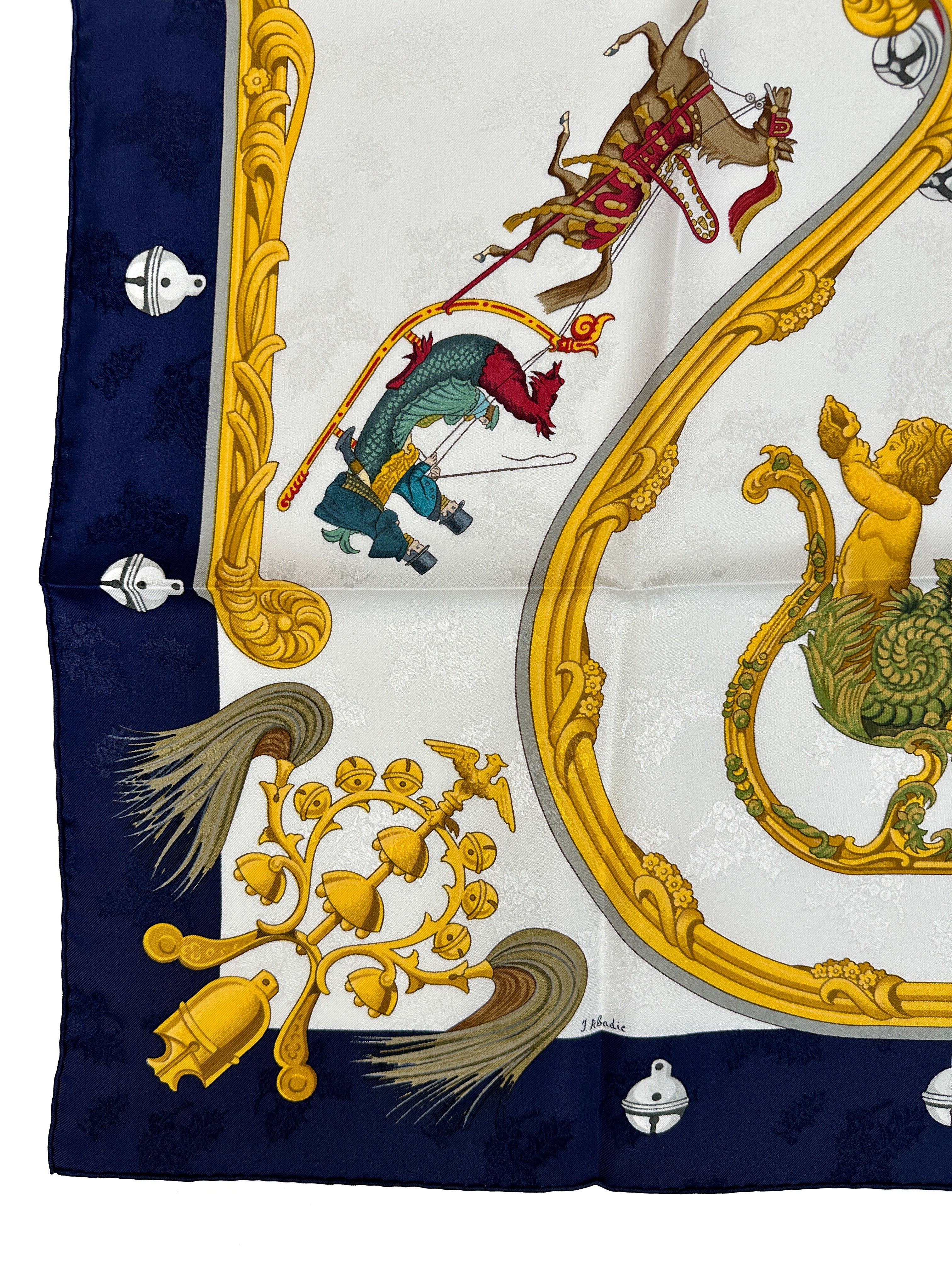 Hermès Plumes et Grelots Jacquard 90