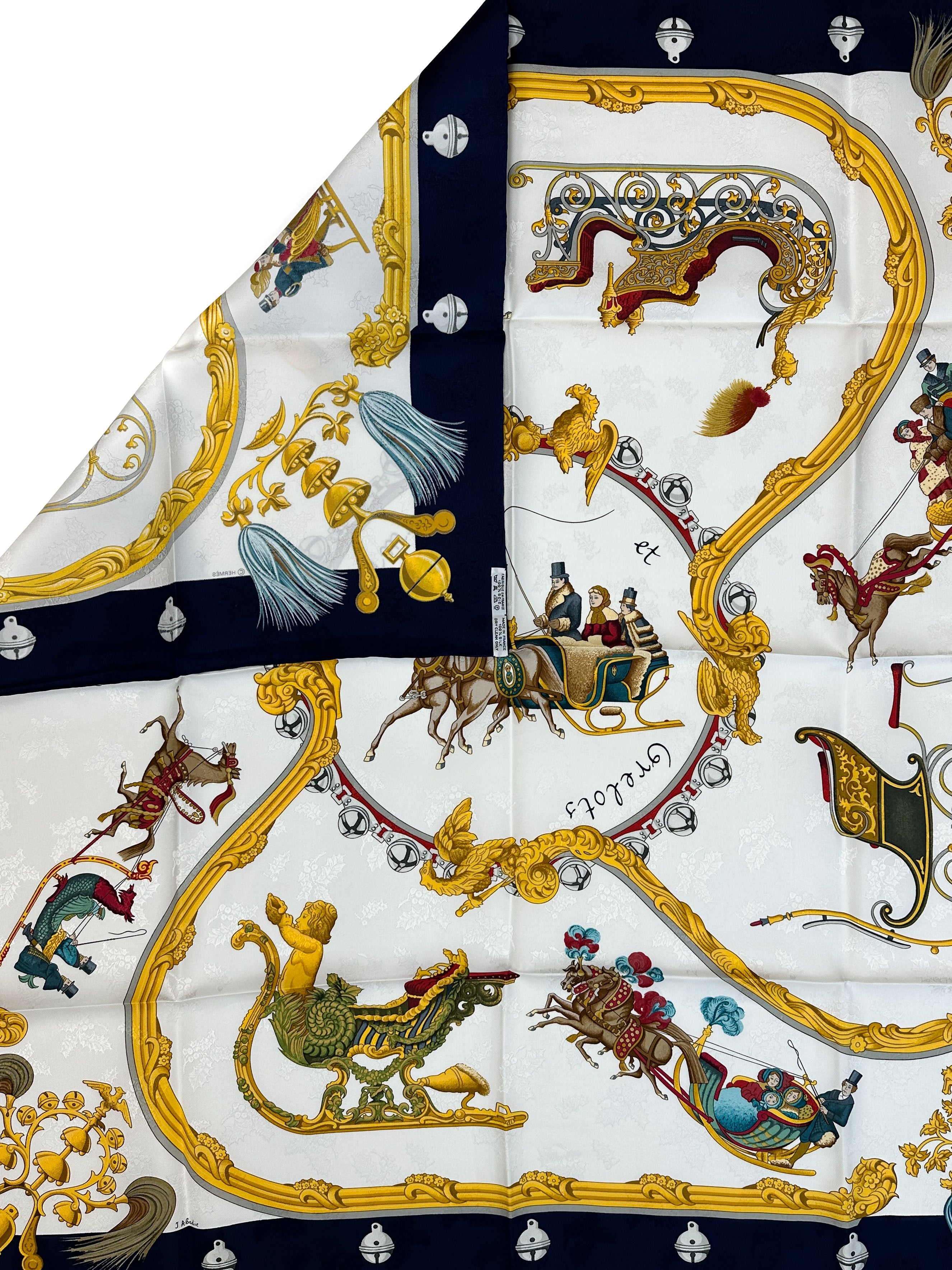 Hermès Plumes et Grelots Jacquard 90