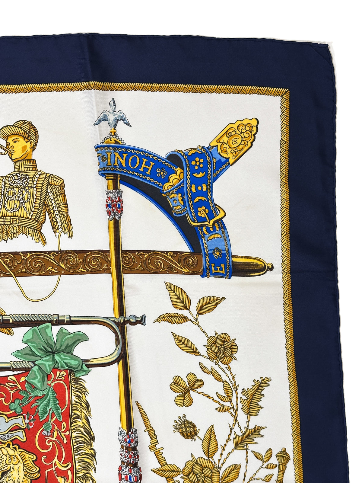 Hermès Special Edition 1977 The Queen's Silver Jubilee Dieu et Mon Droit 90