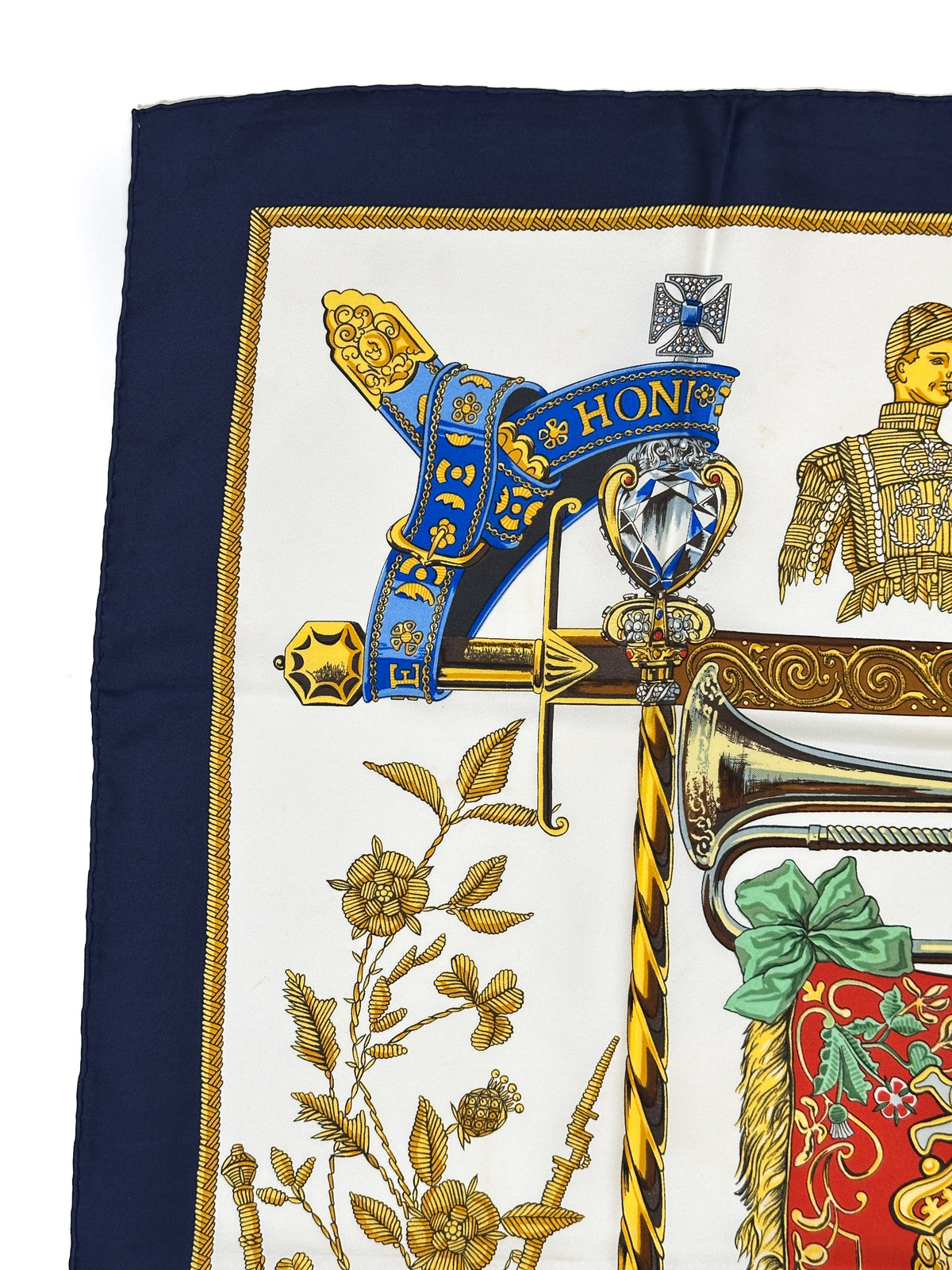 Hermès Special Edition 1977 The Queen's Silver Jubilee Dieu et Mon Droit 90