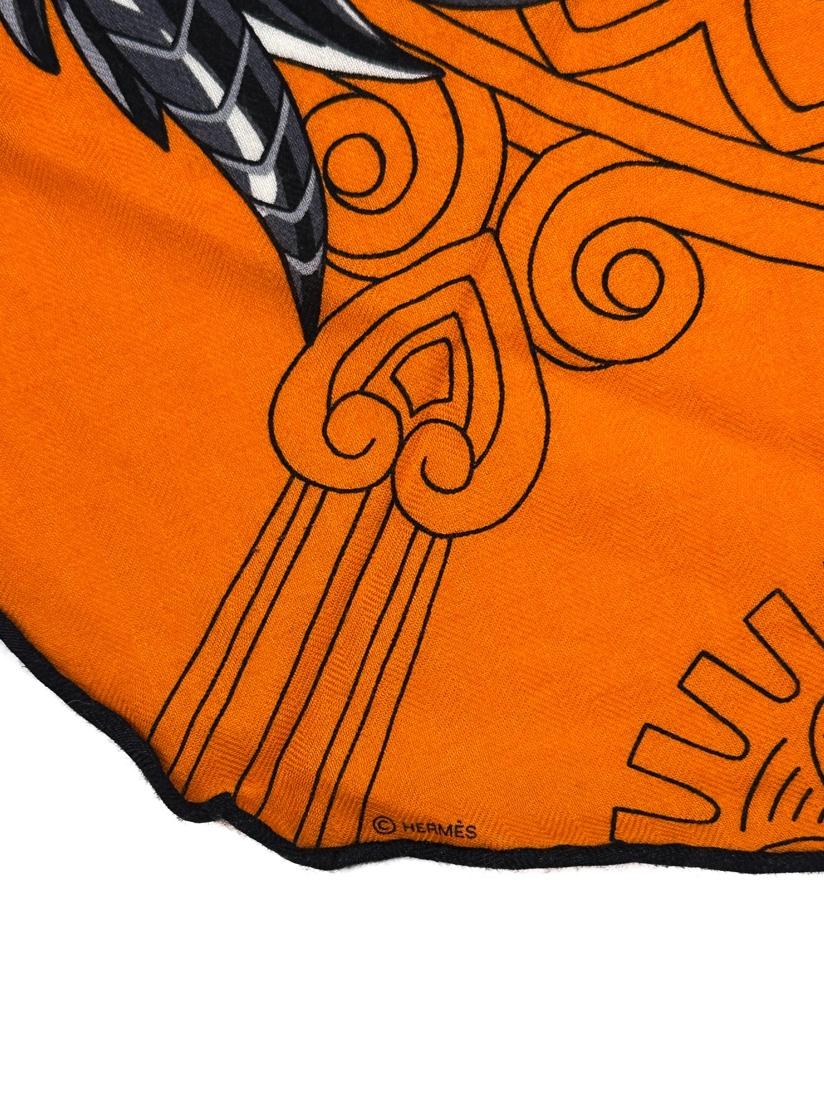 Hermès Dragon Flash Cashmere Silk Losange