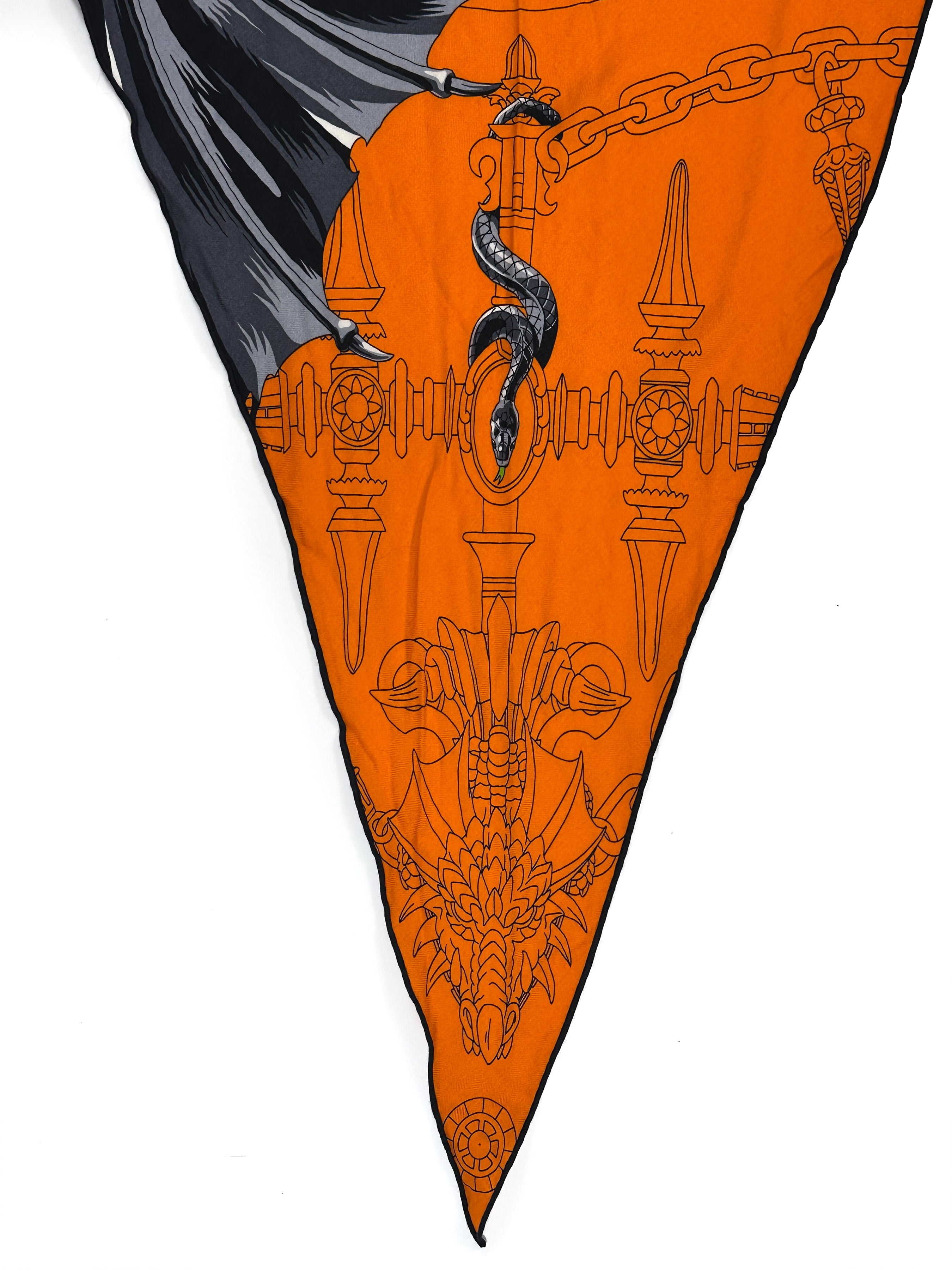 Hermès Dragon Flash Cashmere Silk Losange