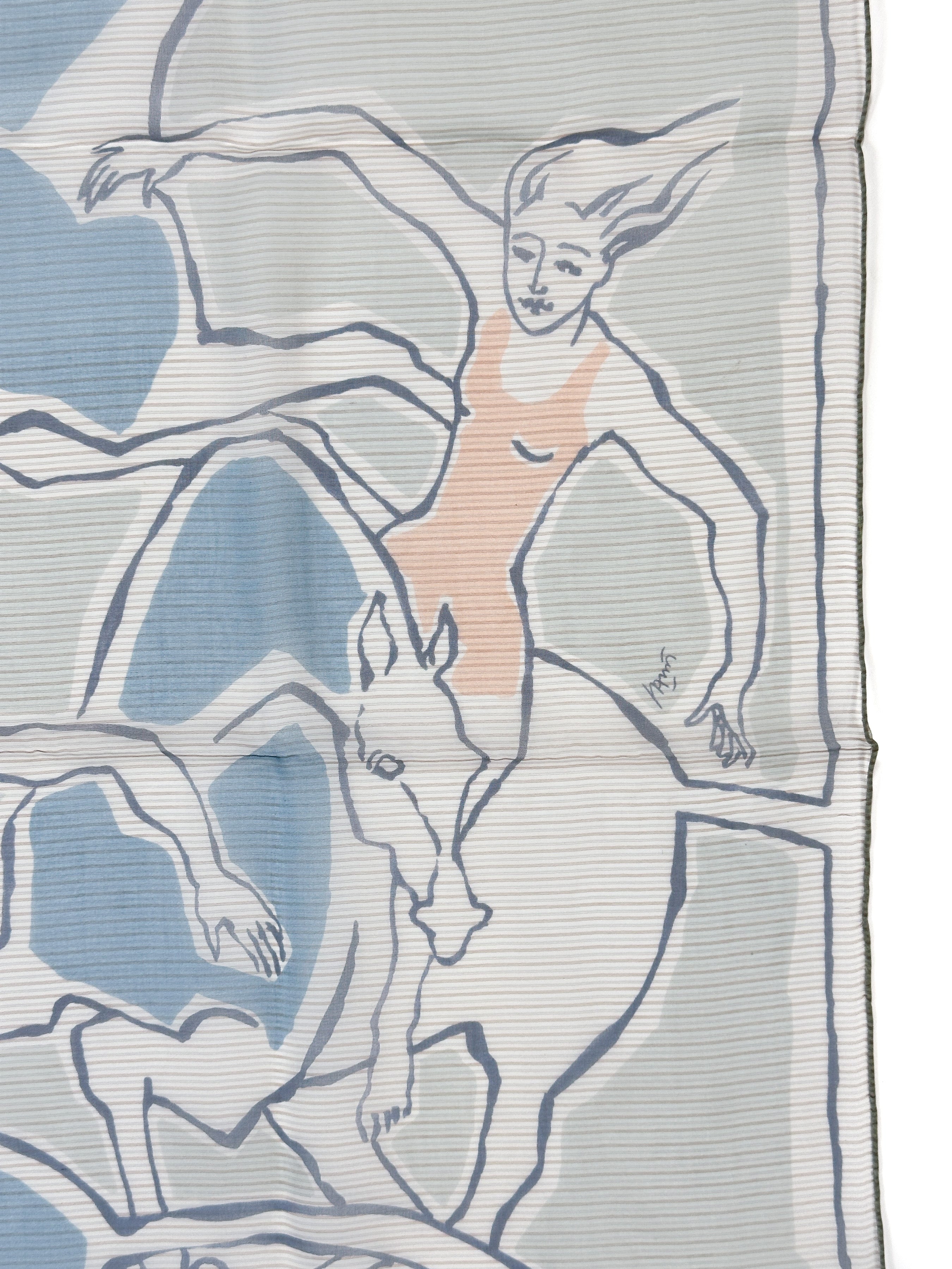 Hermès Choreographie Equestre Mousseline 70