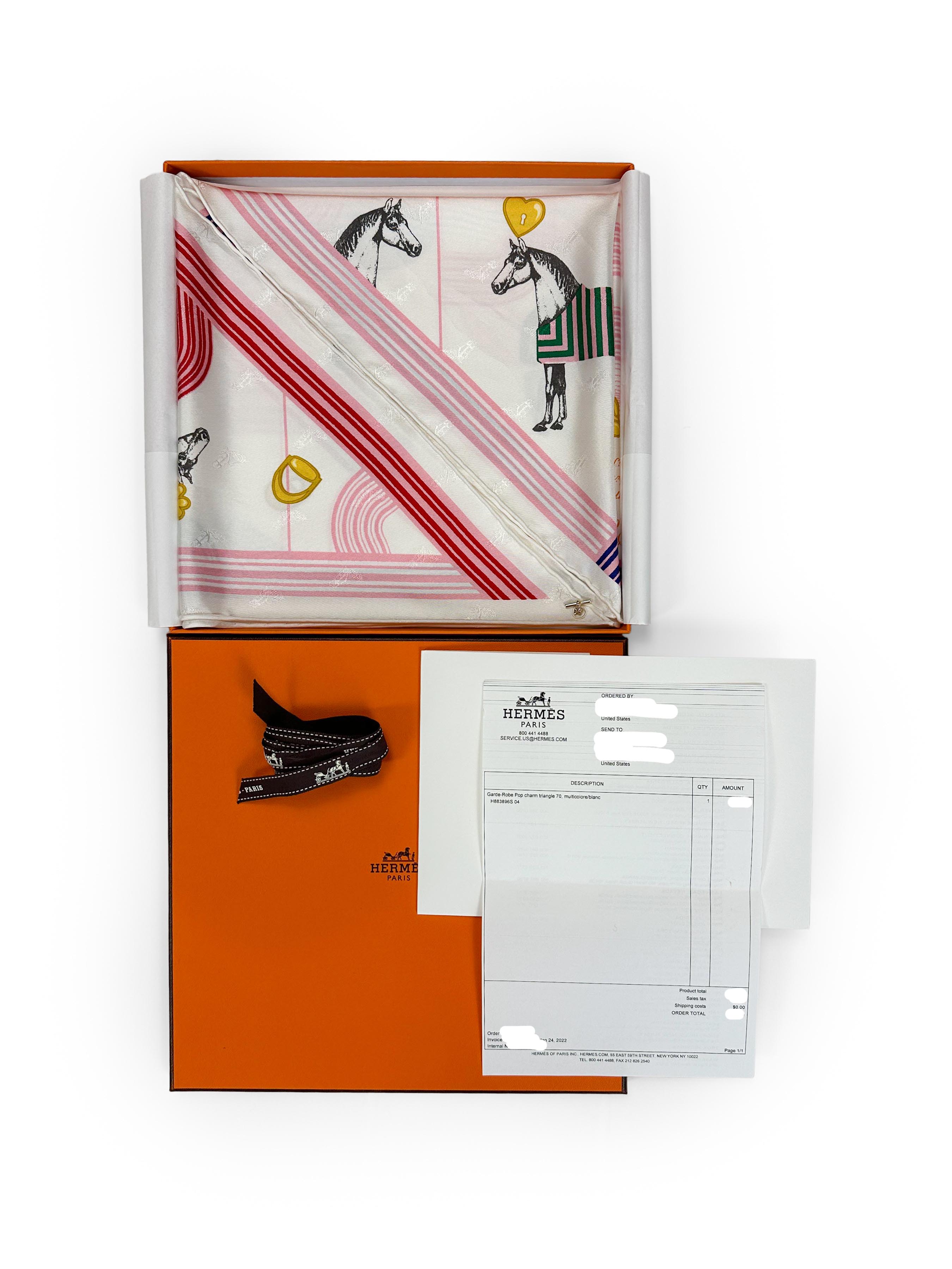 Hermès Garde-Robe Pop Charm Jacquard Triangle
