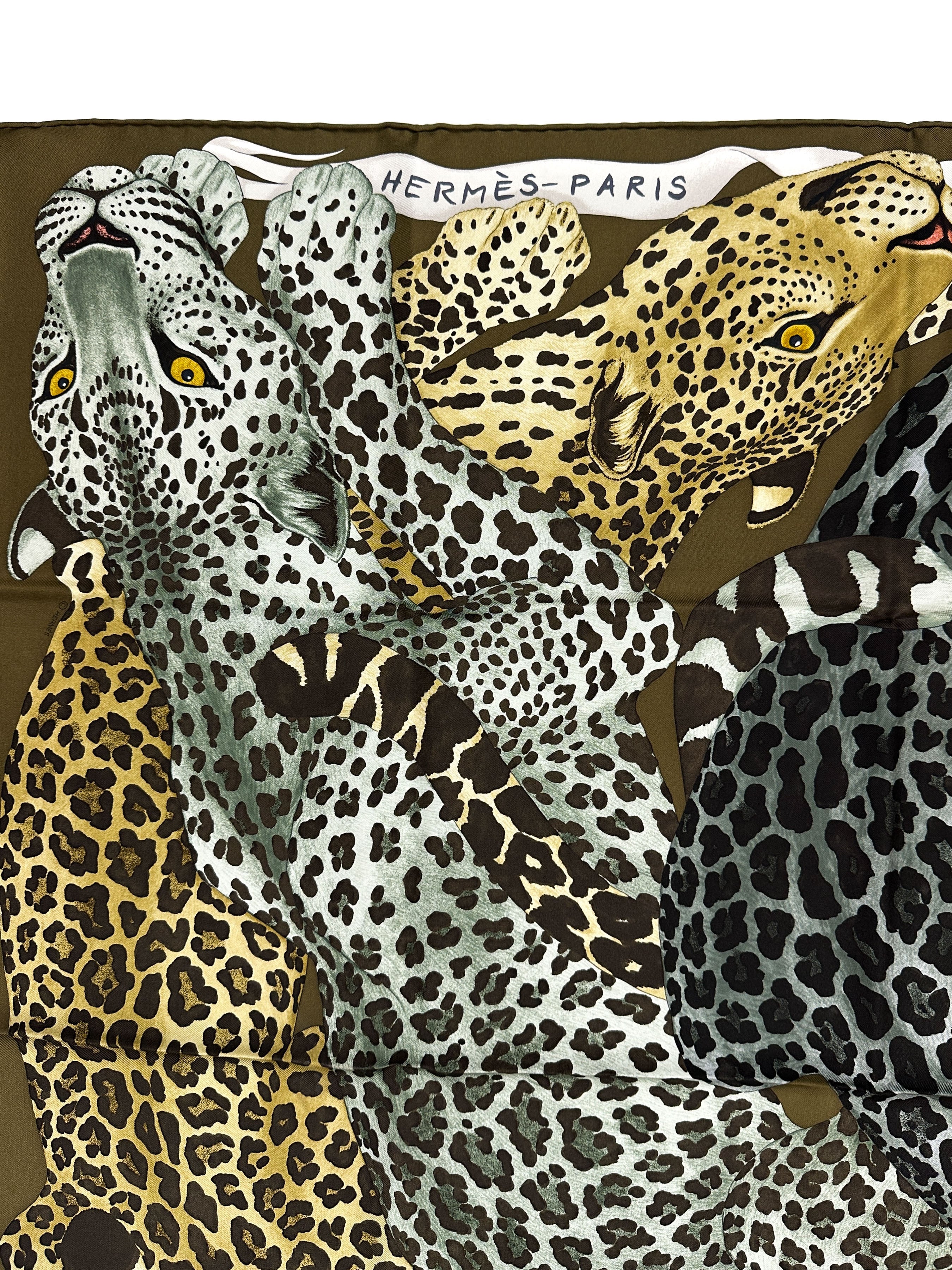 Hermès Lazy Leopardesses 90