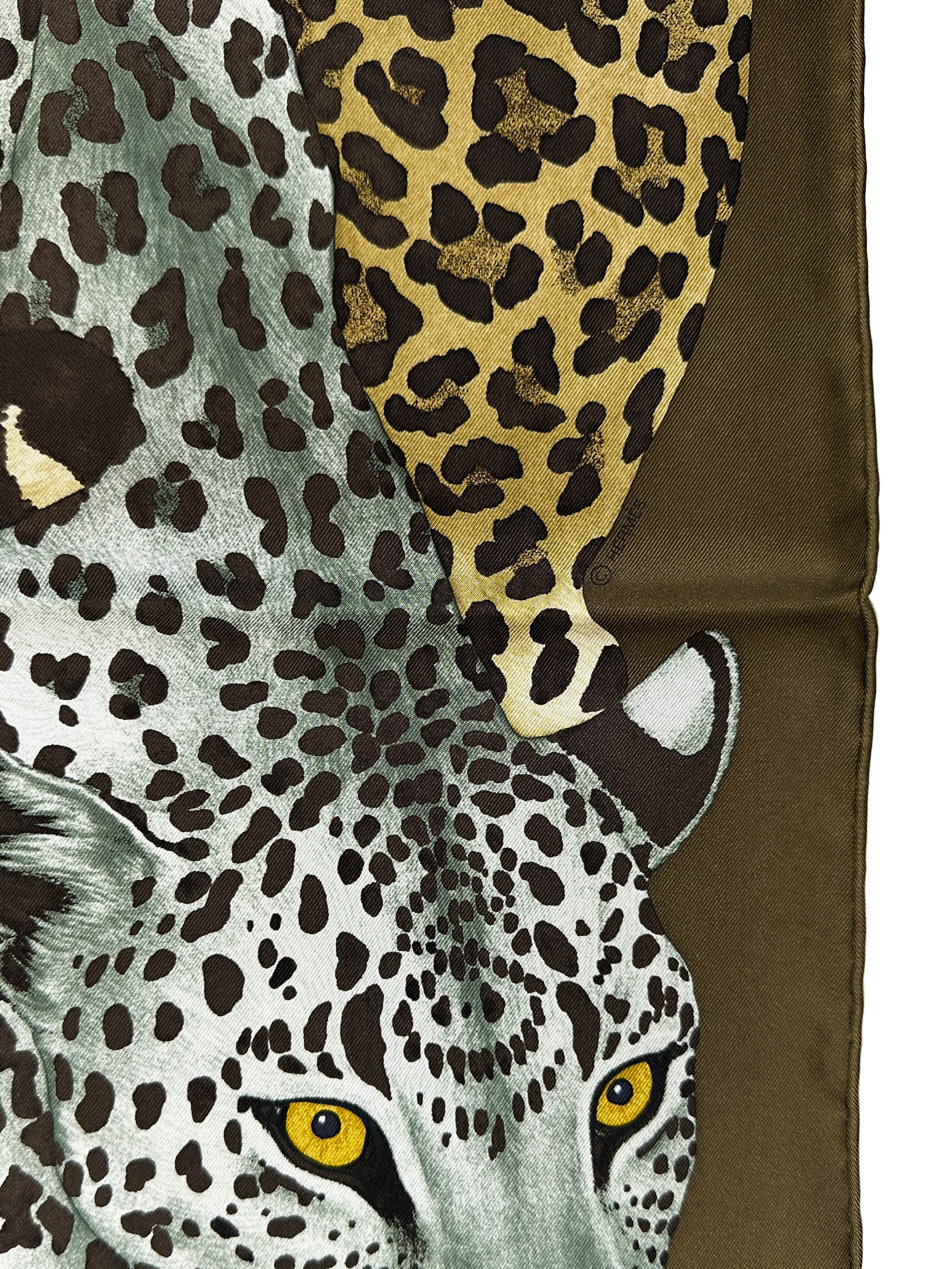 Hermès Lazy Leopardesses 90