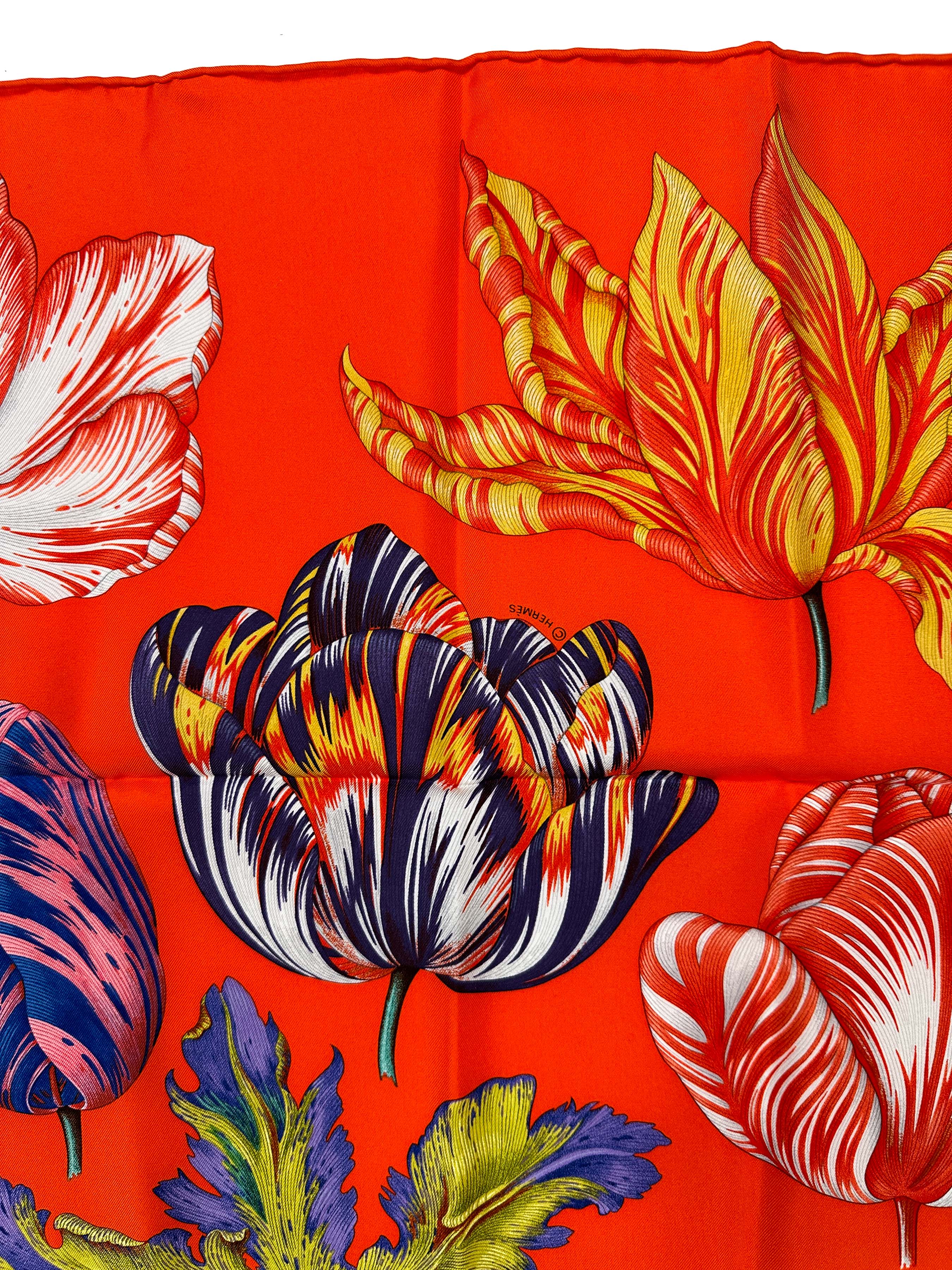Hermès Tulipomanie 90