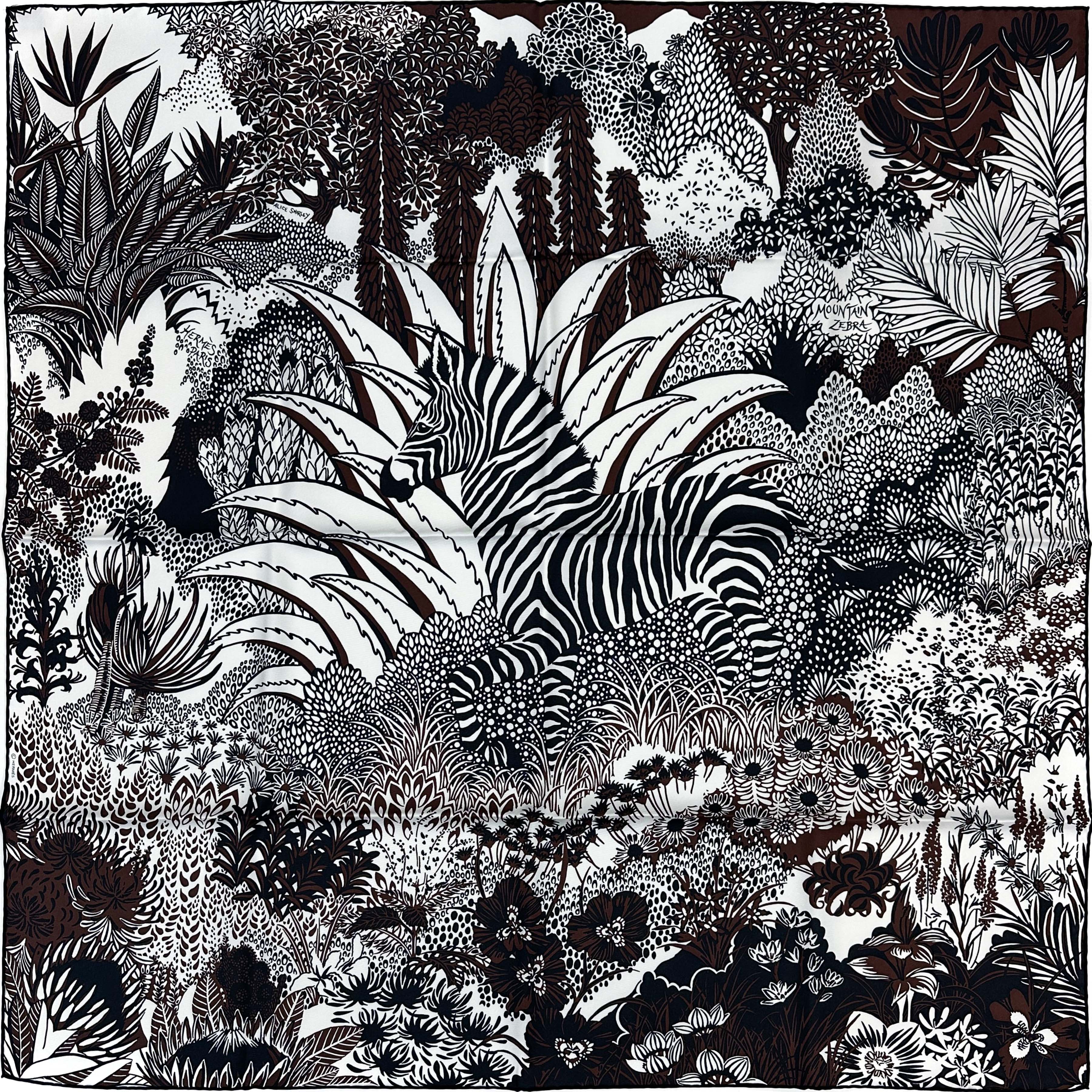 Hermès Mountain Zebra 90