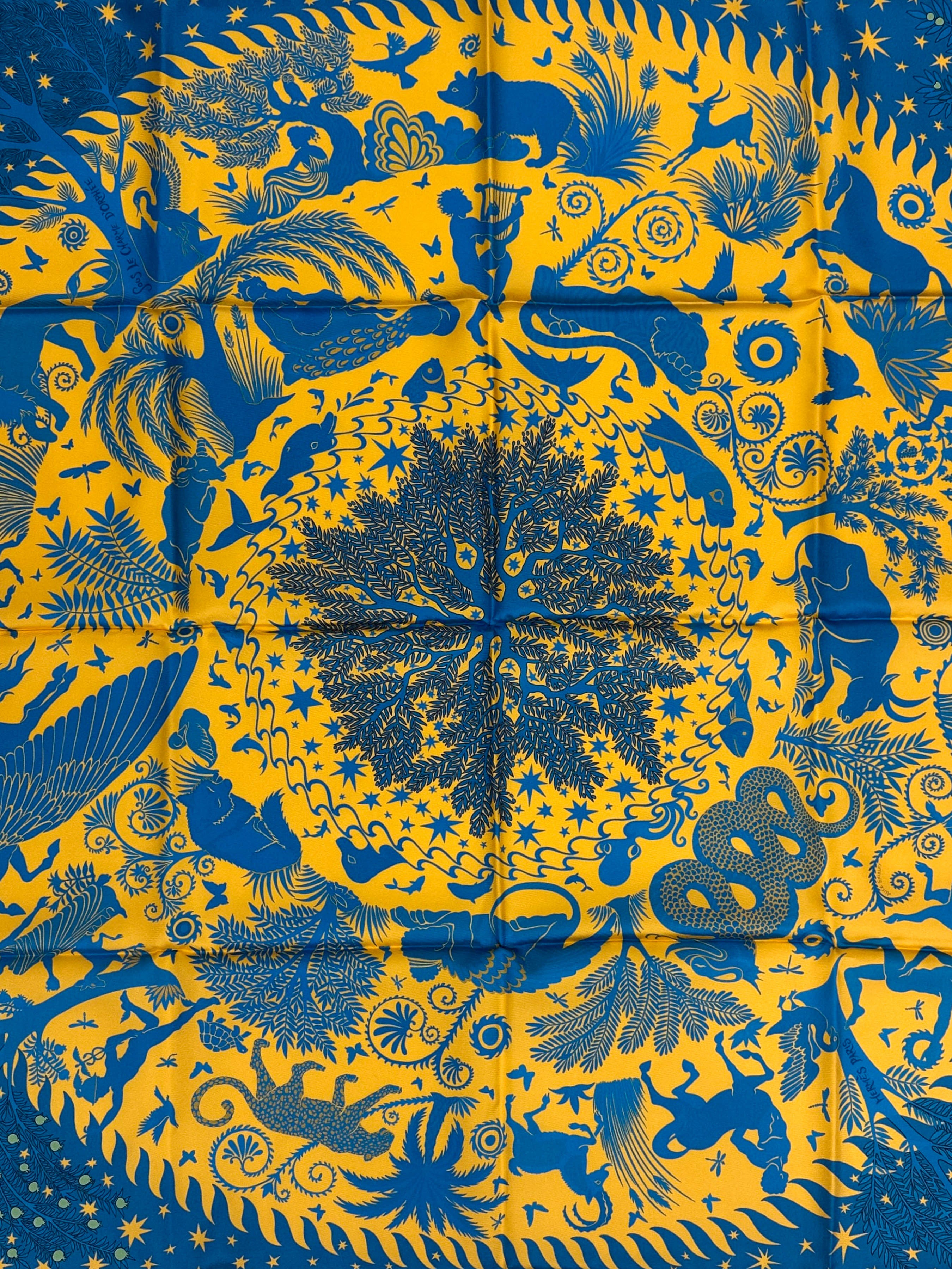 Hermès Sous le Charme d'Orphée Double Face 90