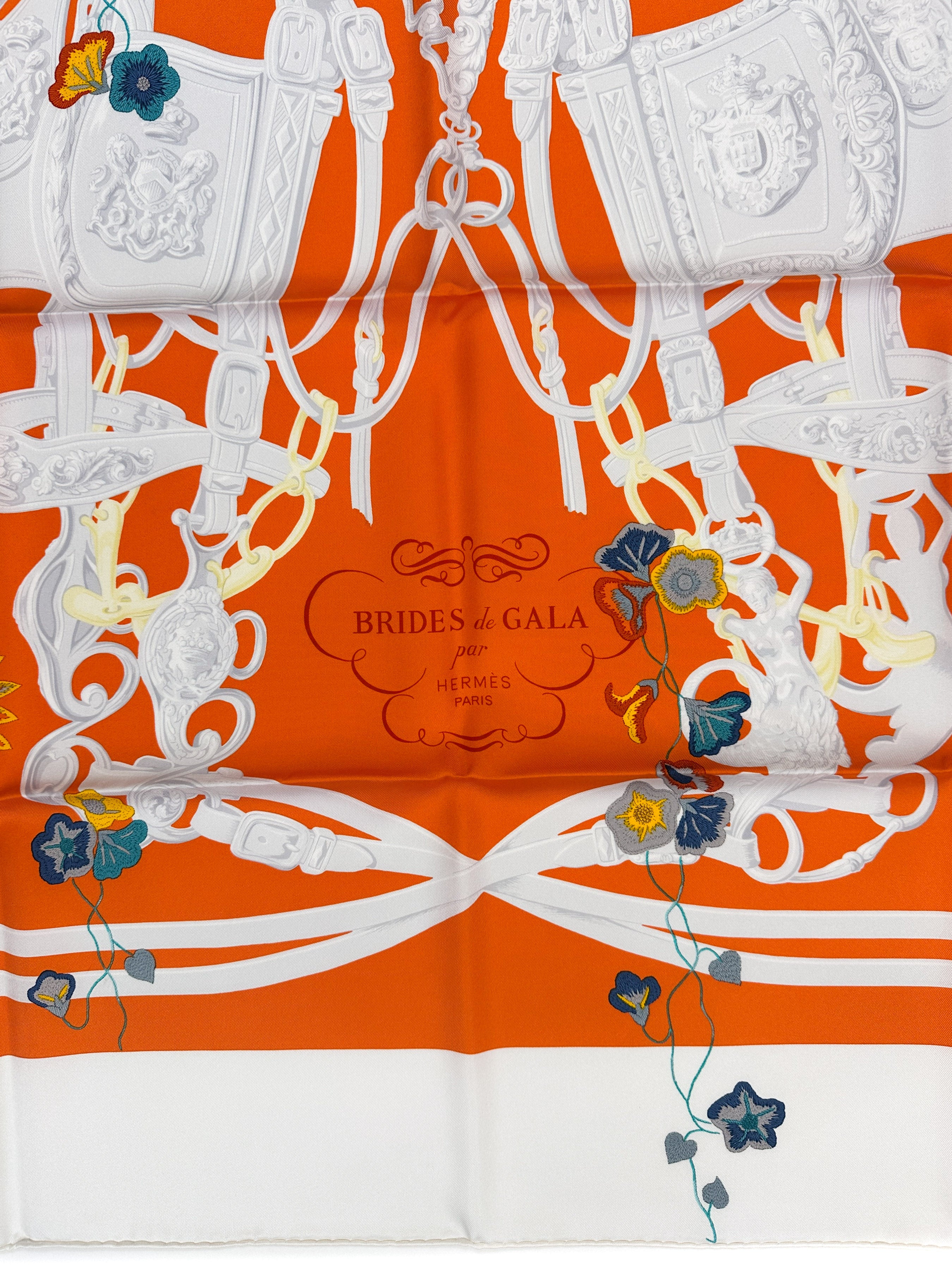 Hermès Brides Fleuries 90