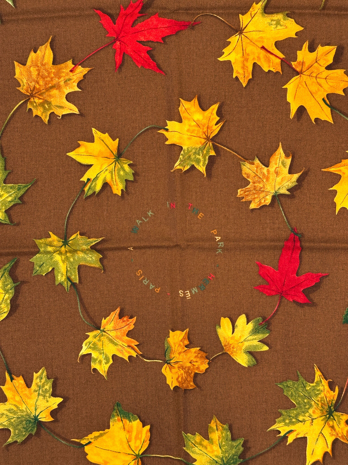 Hermès A Walk In The Park Cashmere Silk 90