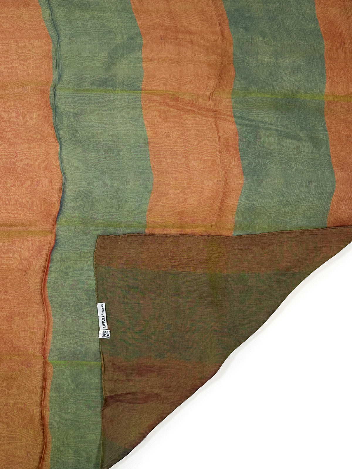 Hermès Embroidered H Changeant Mousseline Shawl