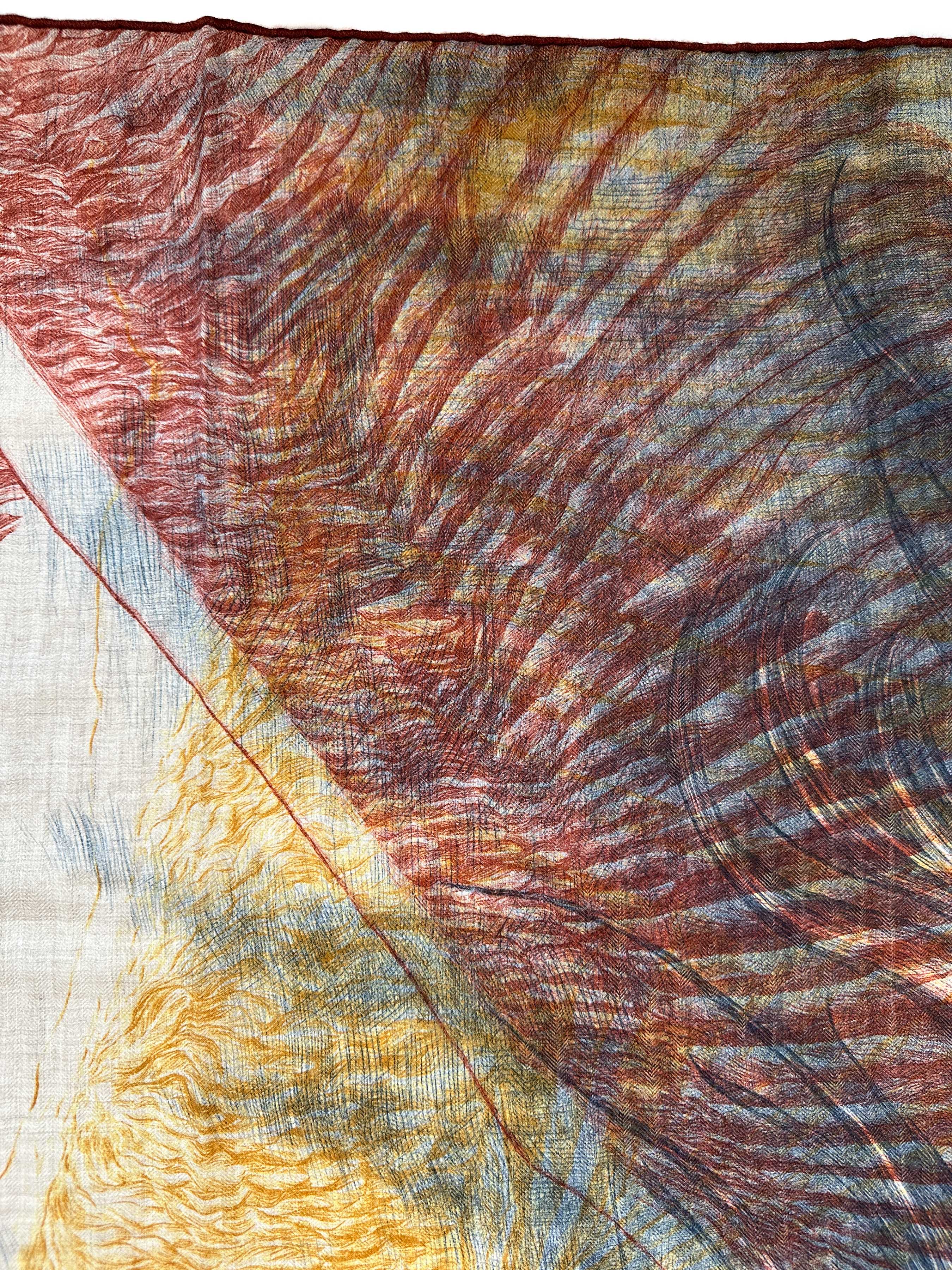 Hermès Les Ailes De Pegase Cashmere Silk 100