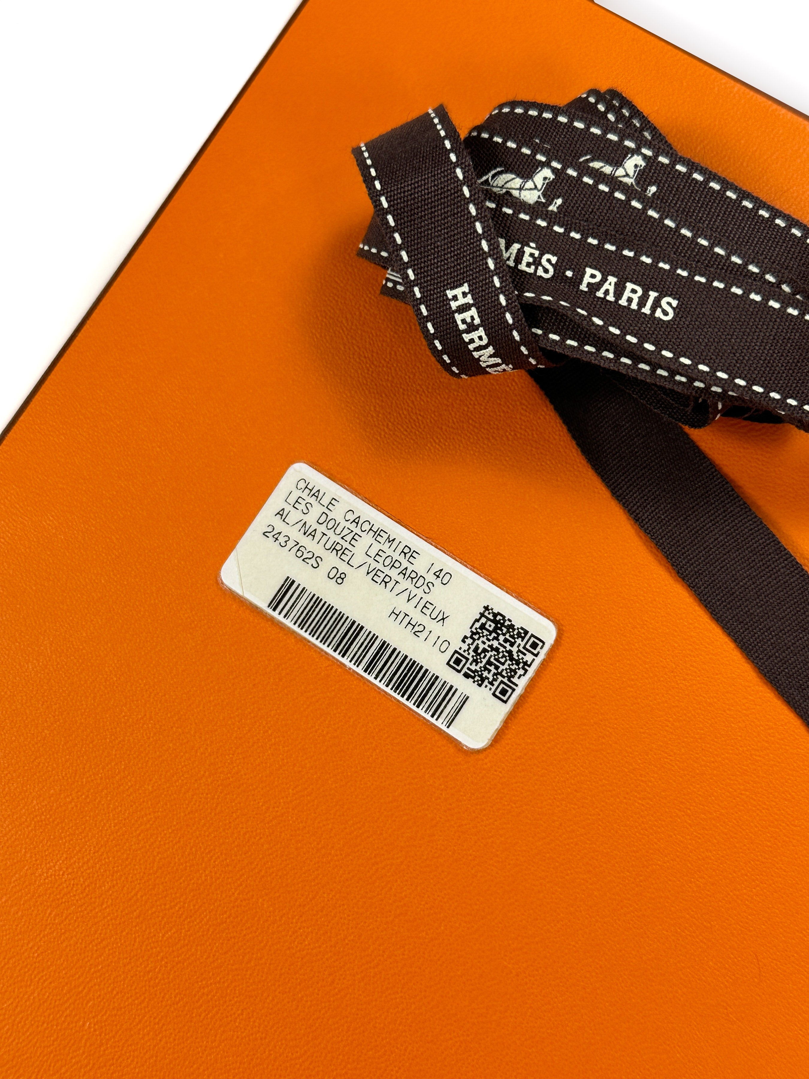 Hermès Douze Leopards Cashmere Silk 140
