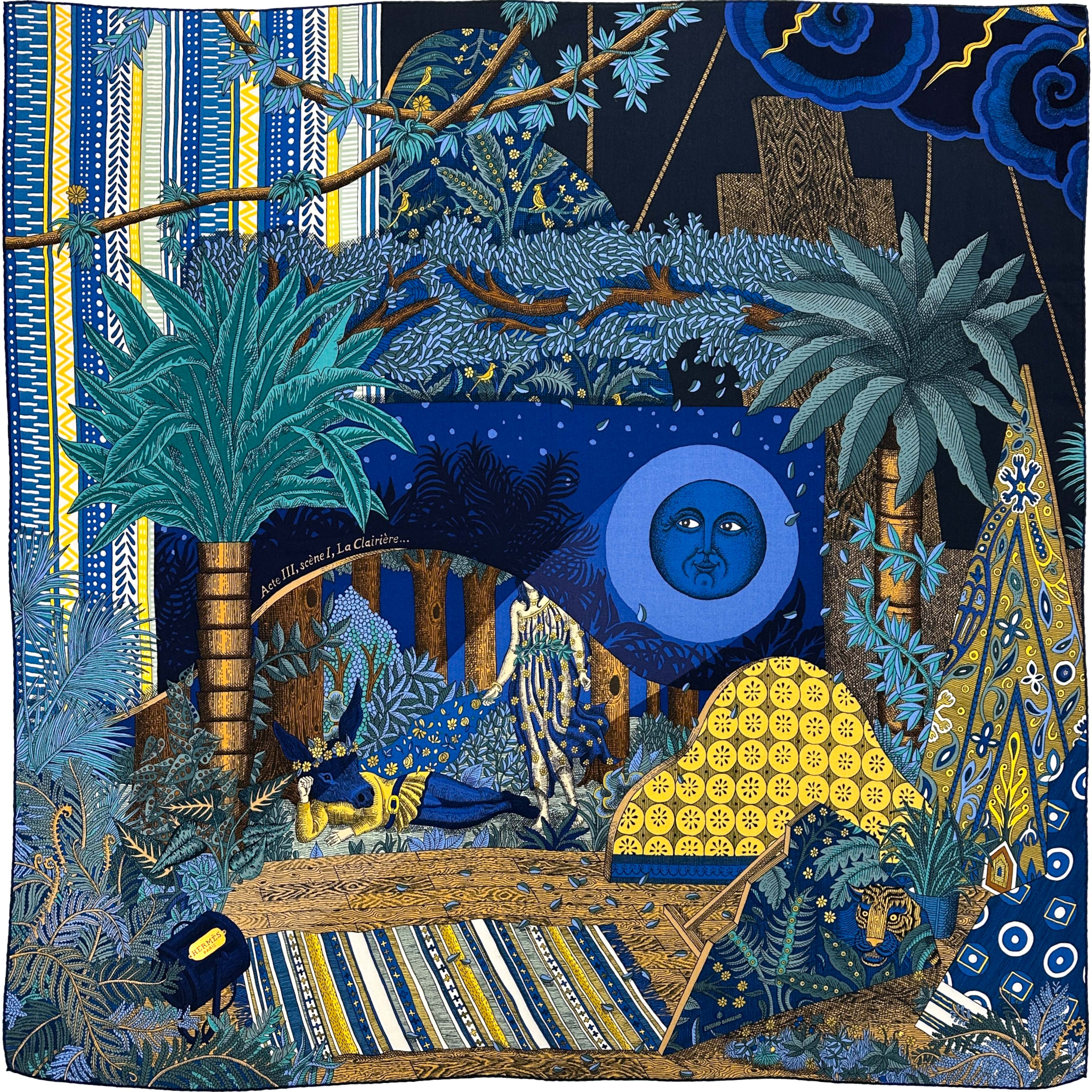 Hermès Acte III, Scène I, La Clairiere Cashmere Silk 140