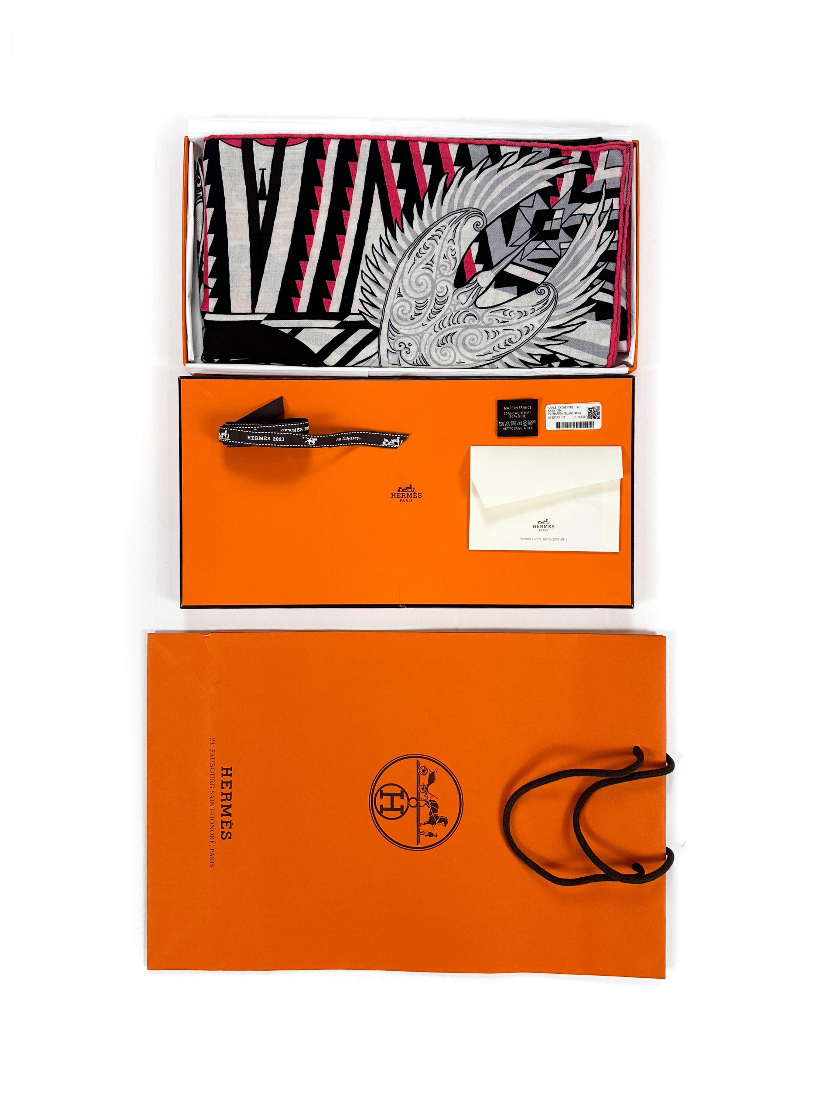 Hermès Kawa Ora Cashmere Silk 140