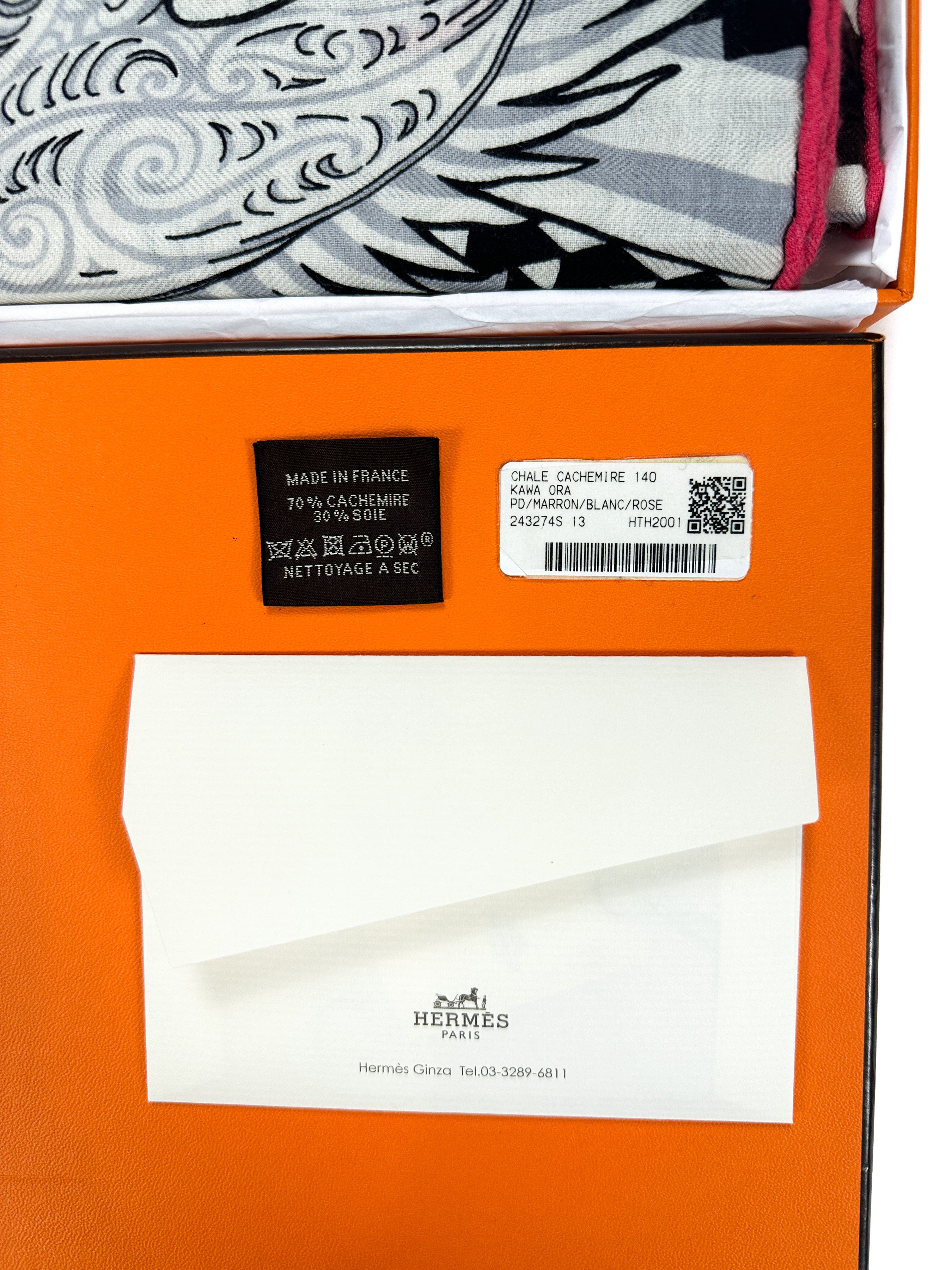 Hermès Kawa Ora Cashmere Silk 140