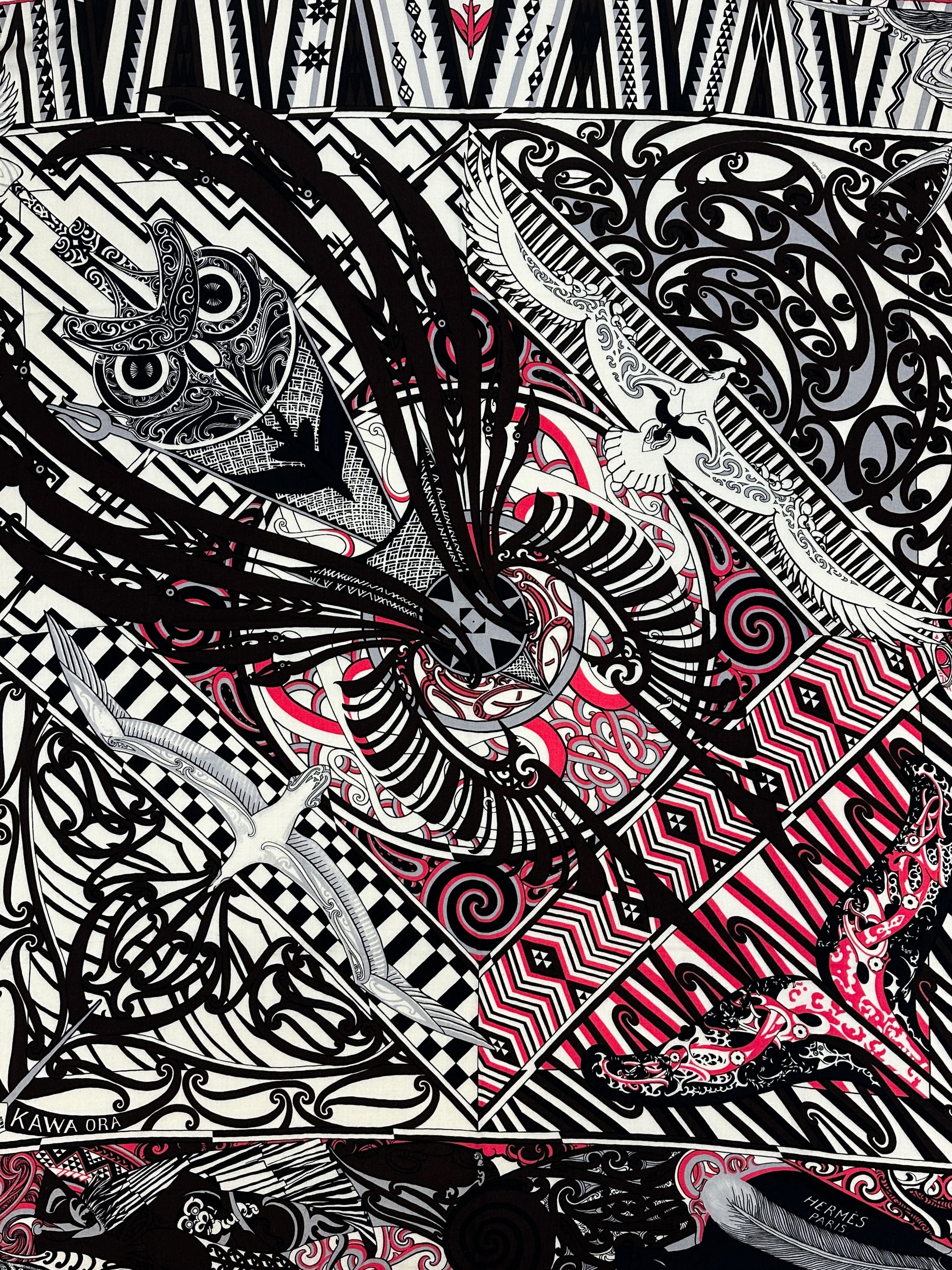 Hermès Kawa Ora Cashmere Silk 140