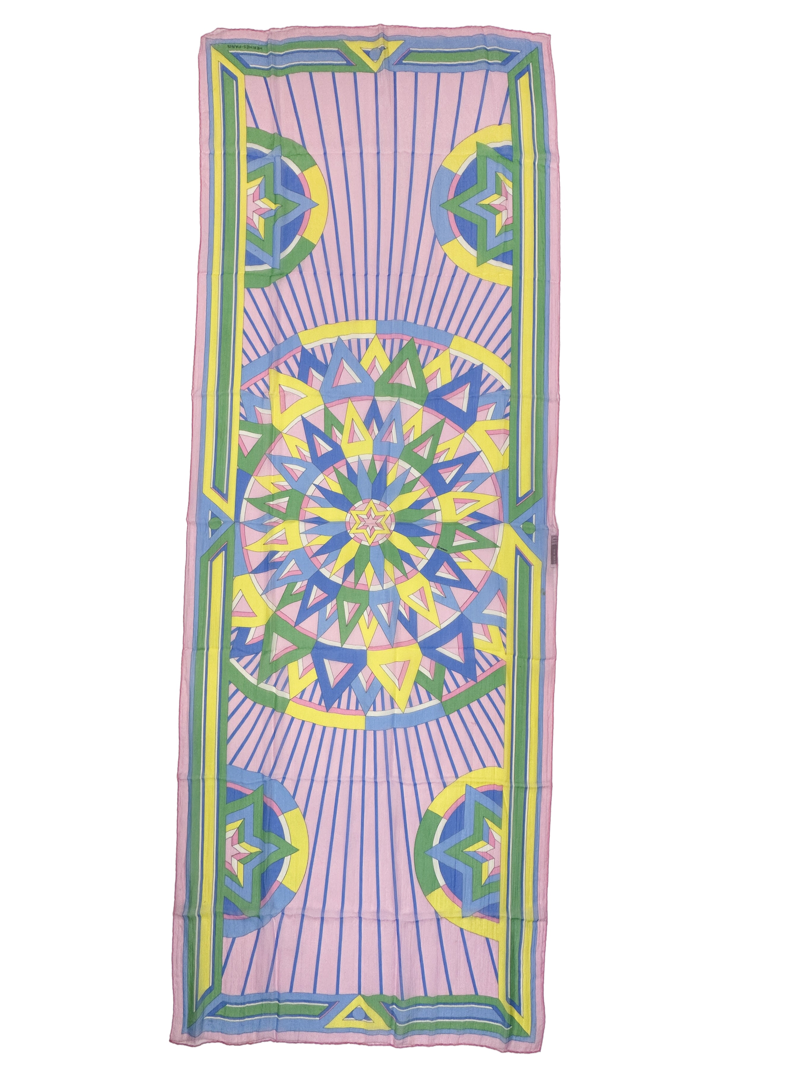 Hermès Rose des Vents Mousseline Stole
