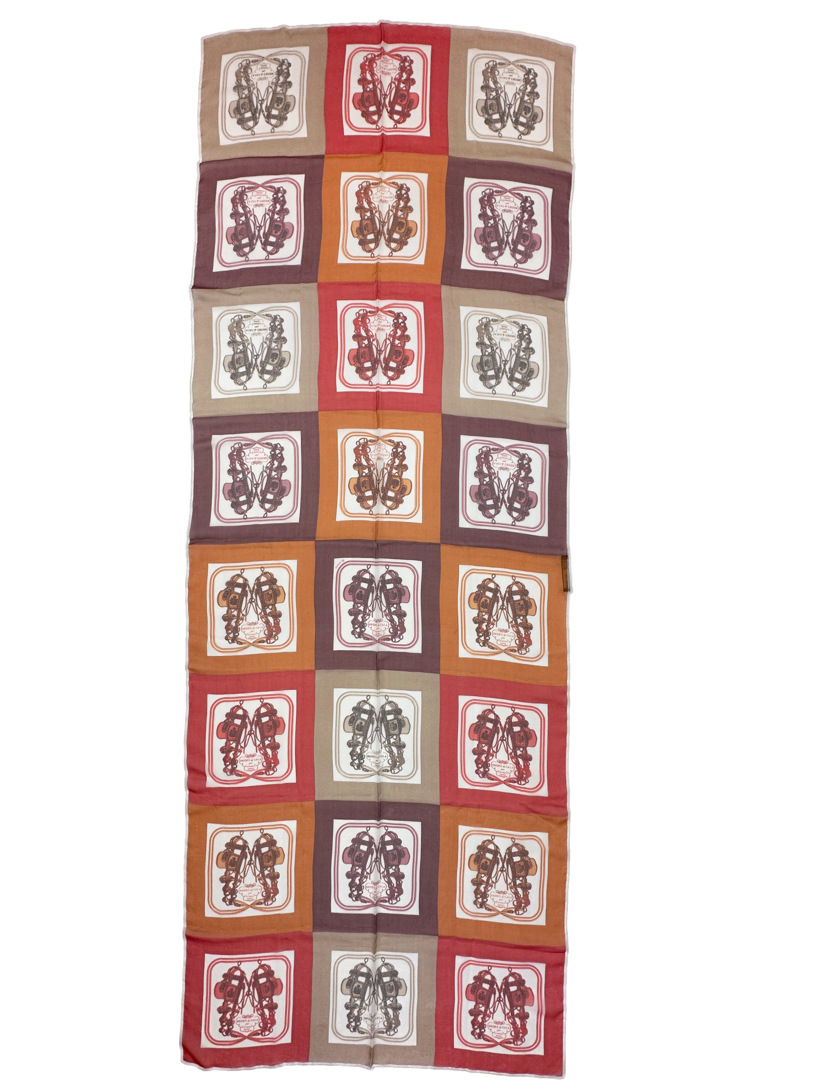 Hermès Mini Brides de Gala Mousseline Shawl