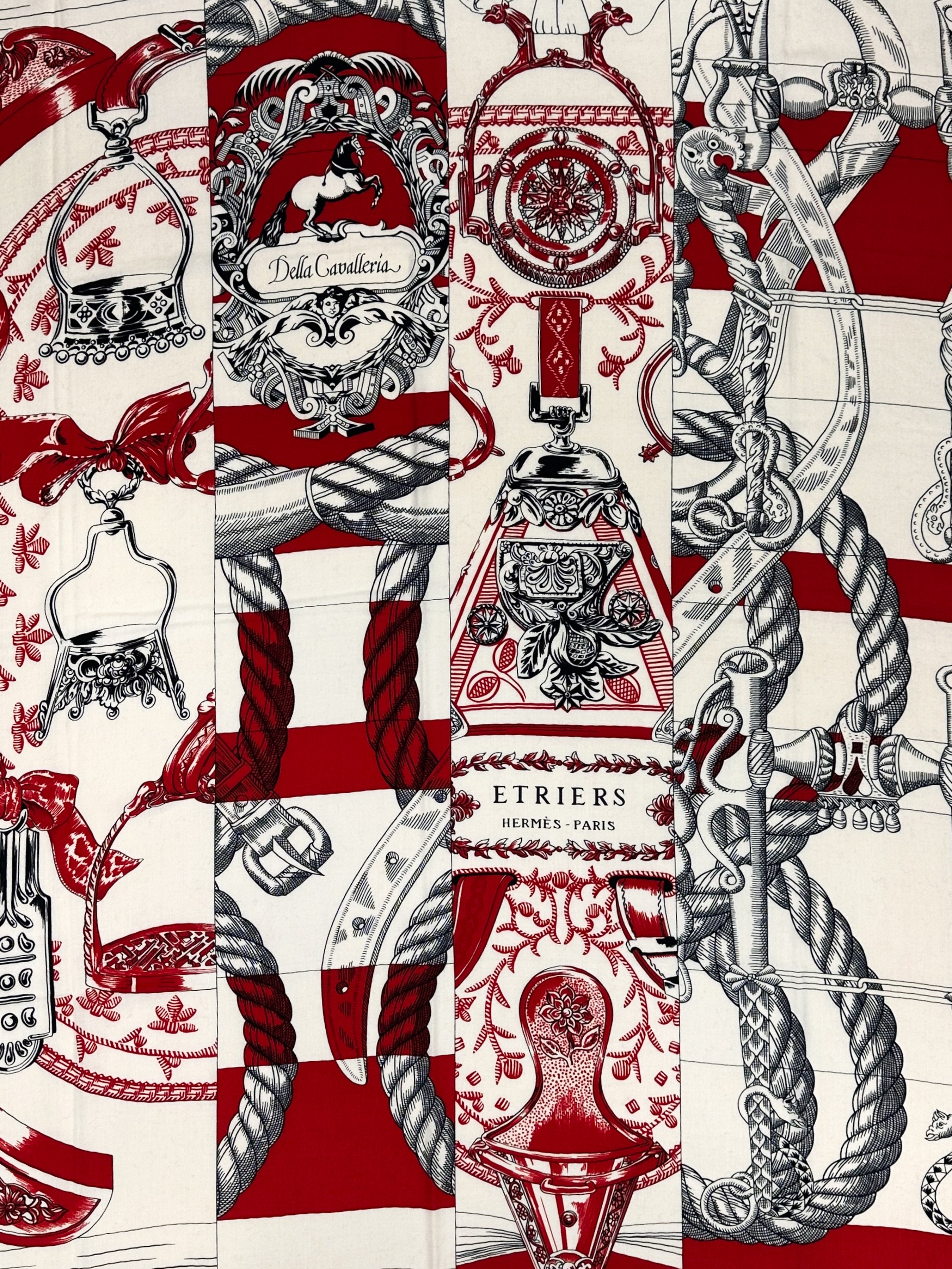 Hermès Cavalleria D'Etriers Cashmere Silk 140