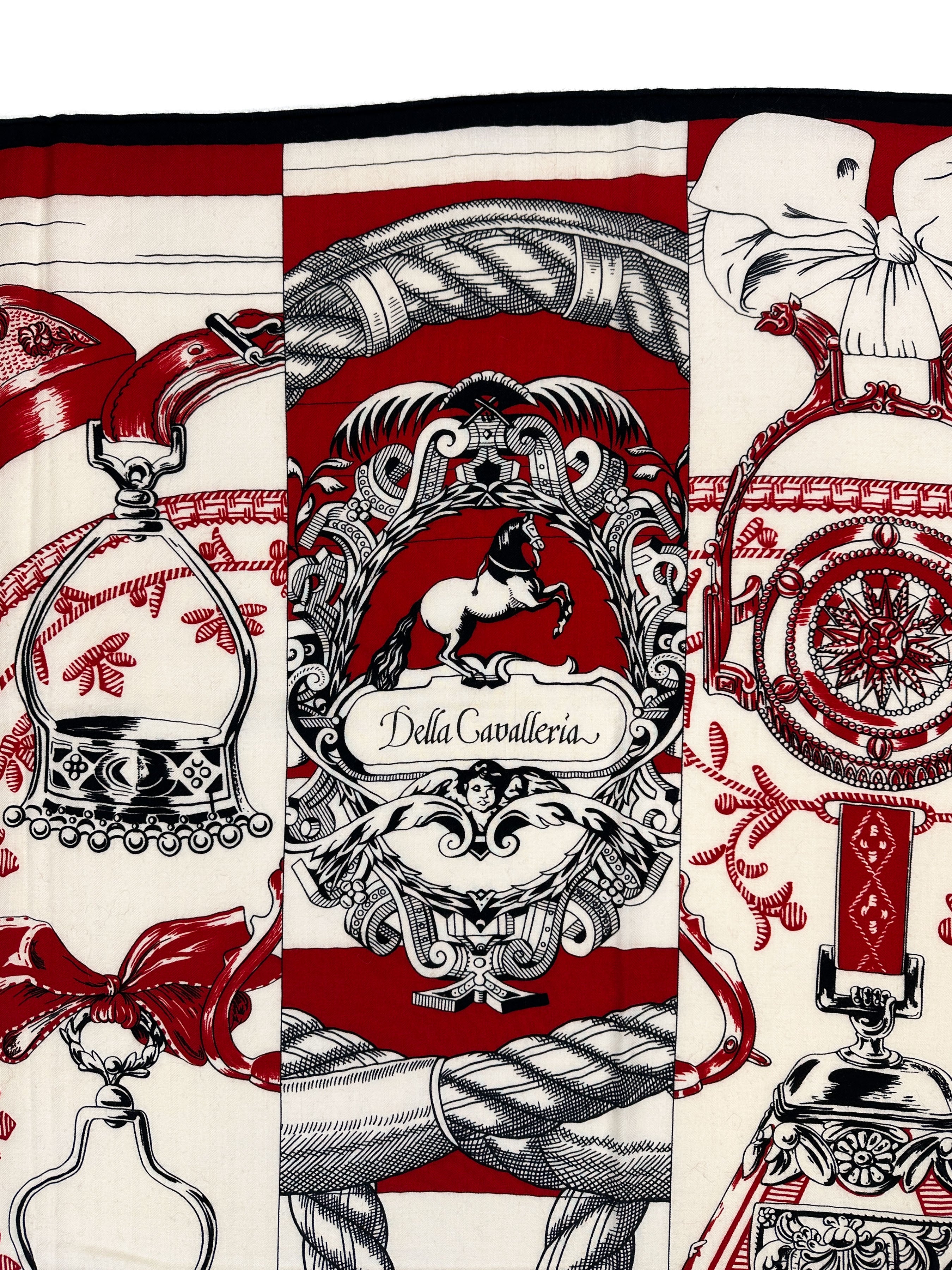 Hermès Cavalleria D'Etriers Cashmere Silk 140