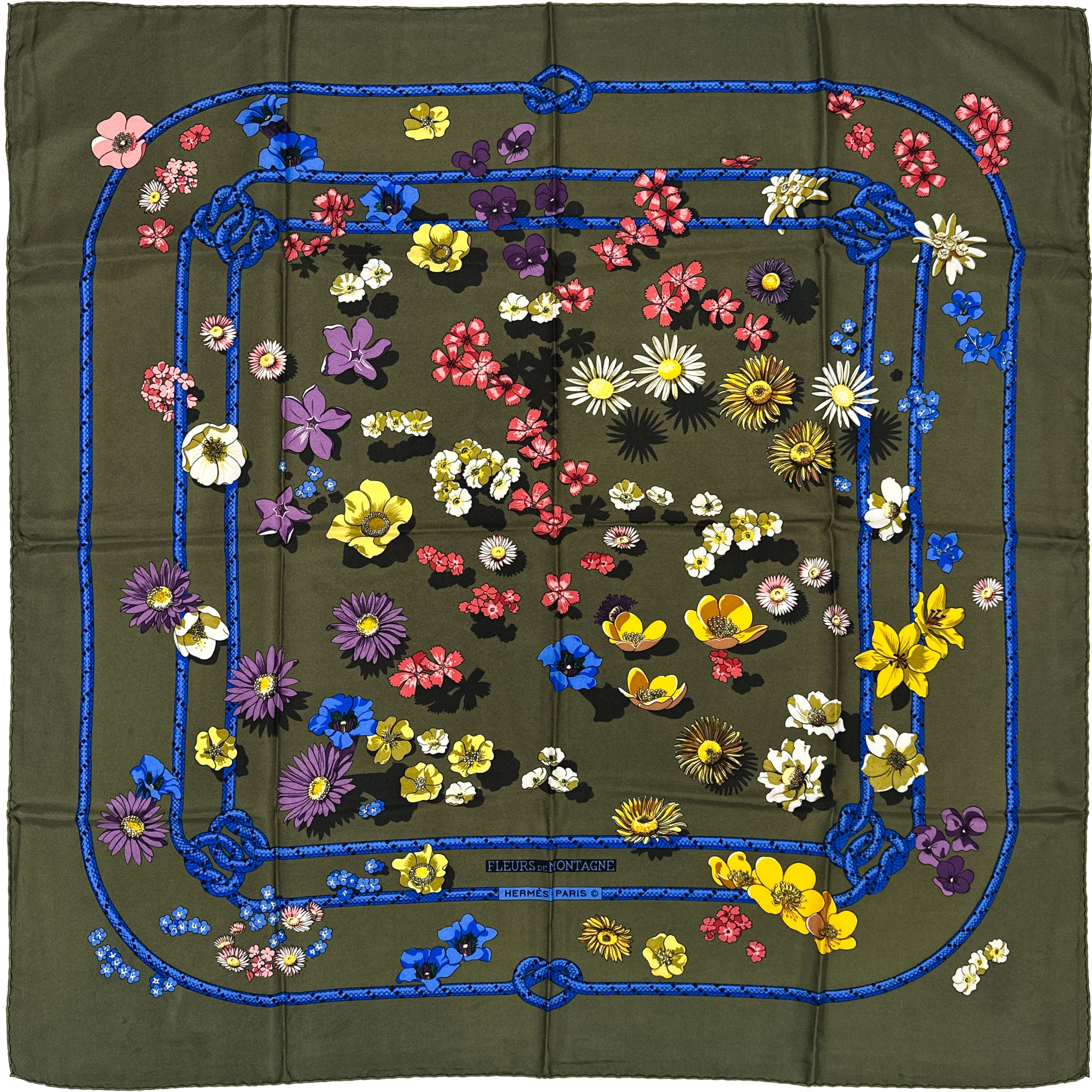 Hermès Fleurs de Montagne 90