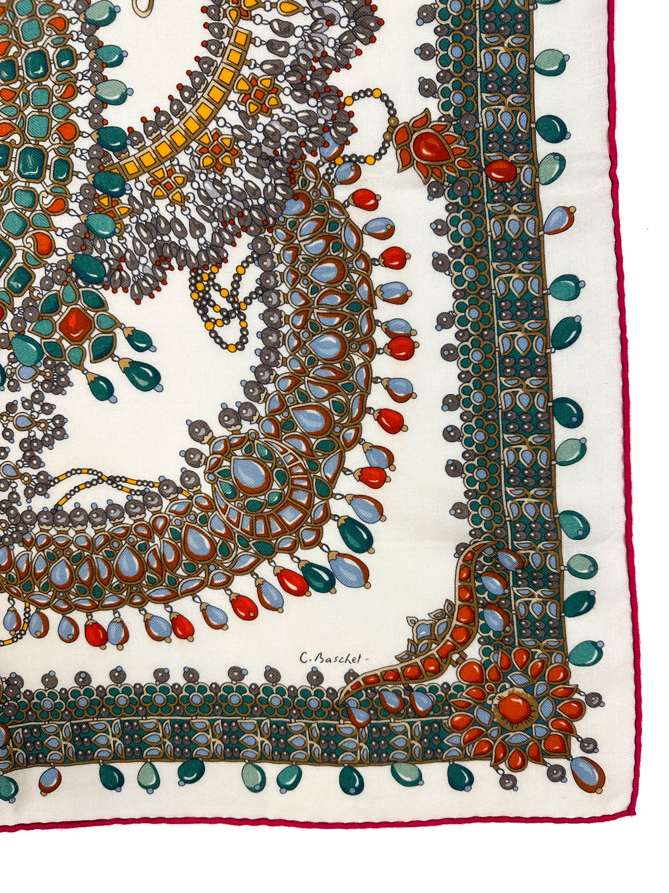 Hermès Parures des Maharajas Cashmere Silk 140