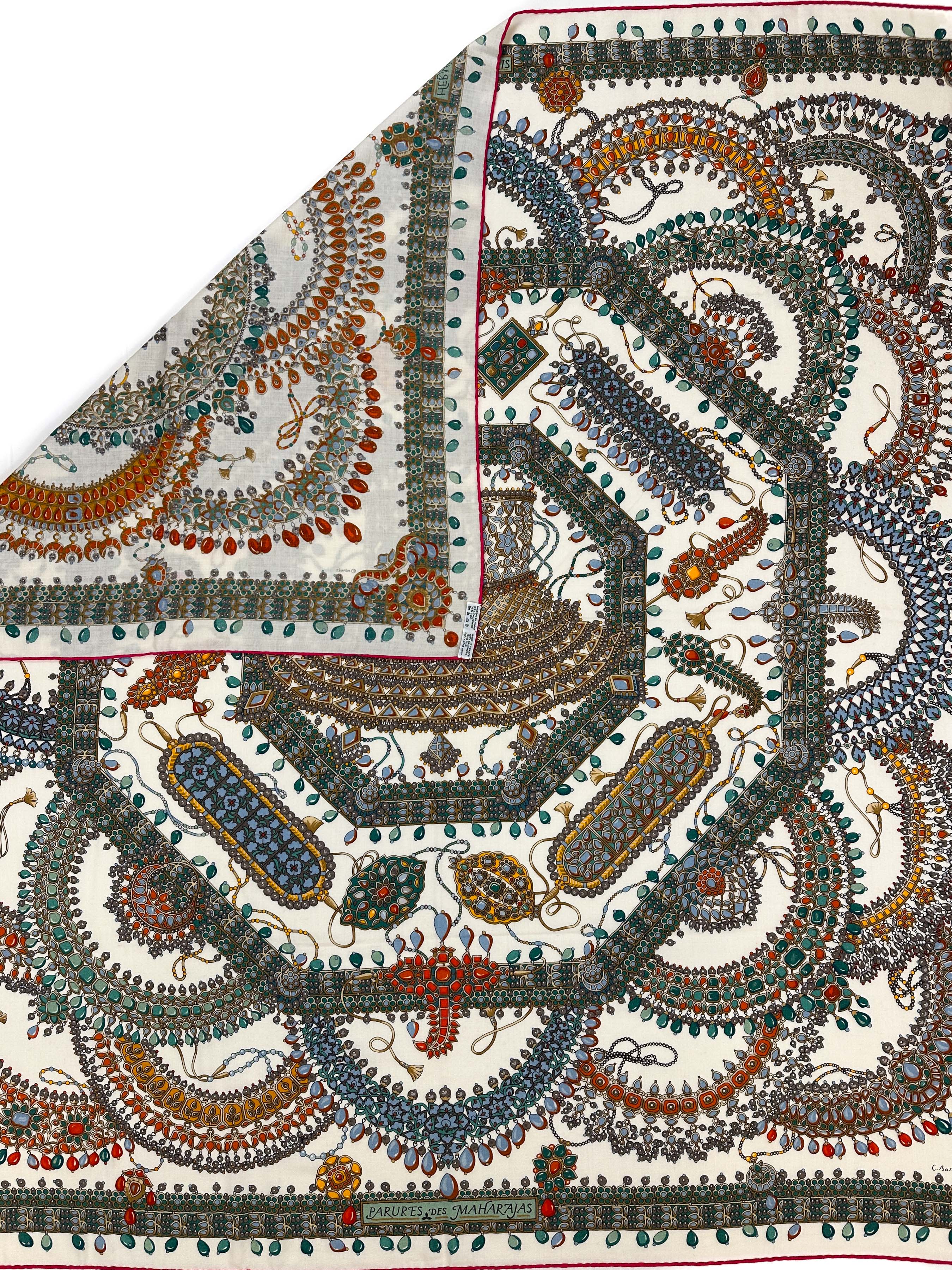 Hermès Parures des Maharajas Cashmere Silk 140