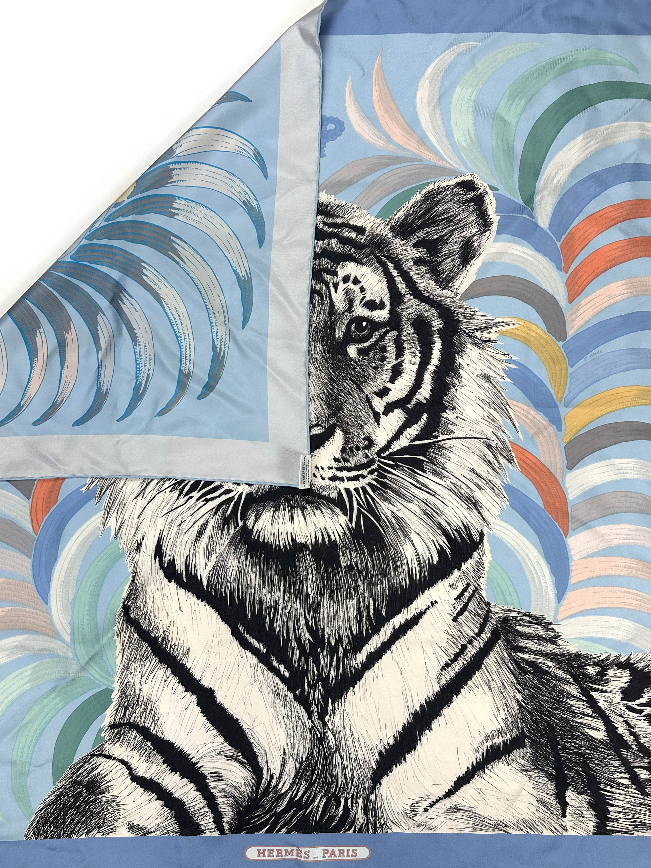 Hermès Tigre Royal Double Face 90