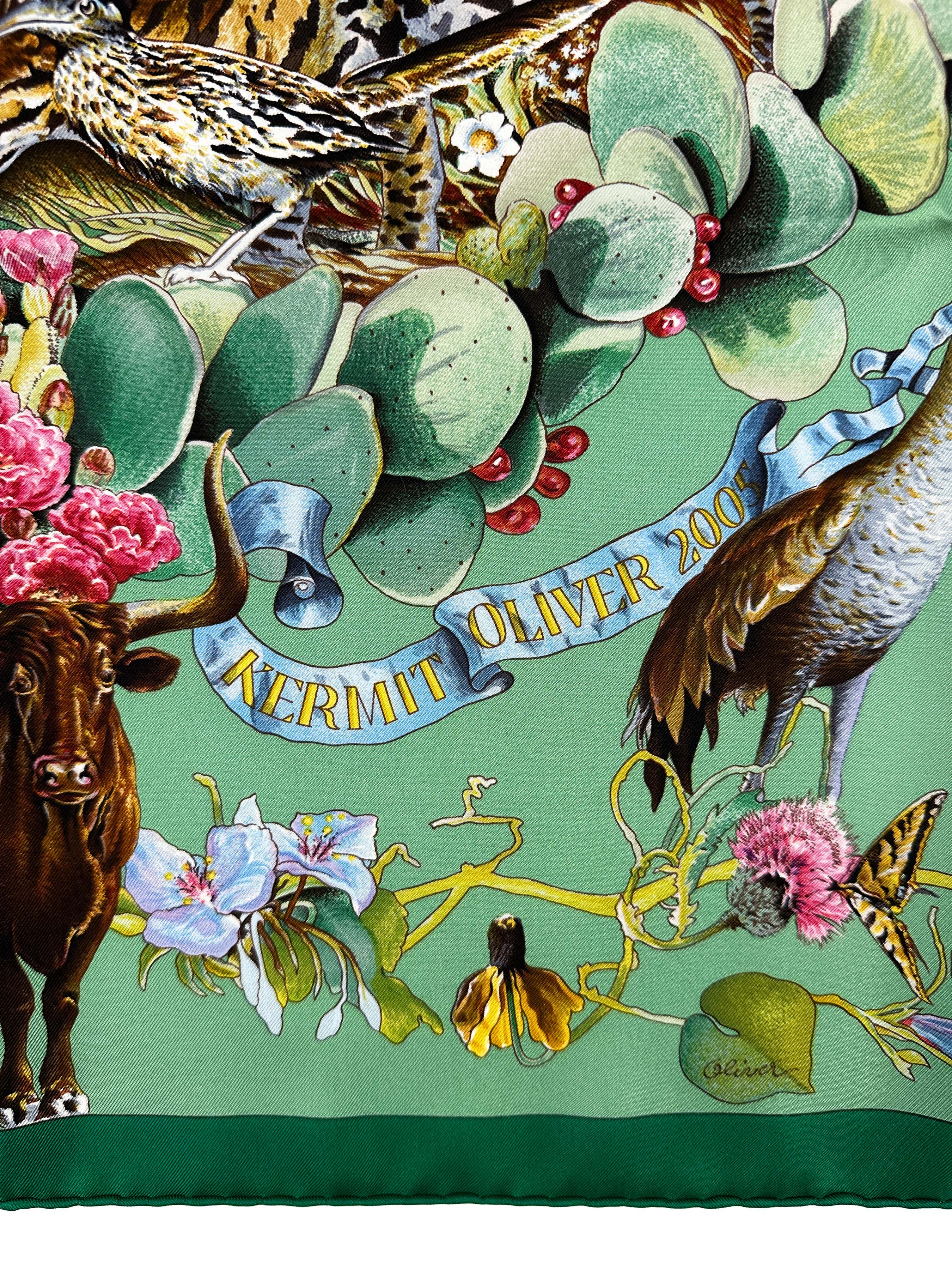 Hermès *Limited Edition Museum of Fine Arts Houston 2005* Faune et Flore du Texas 90