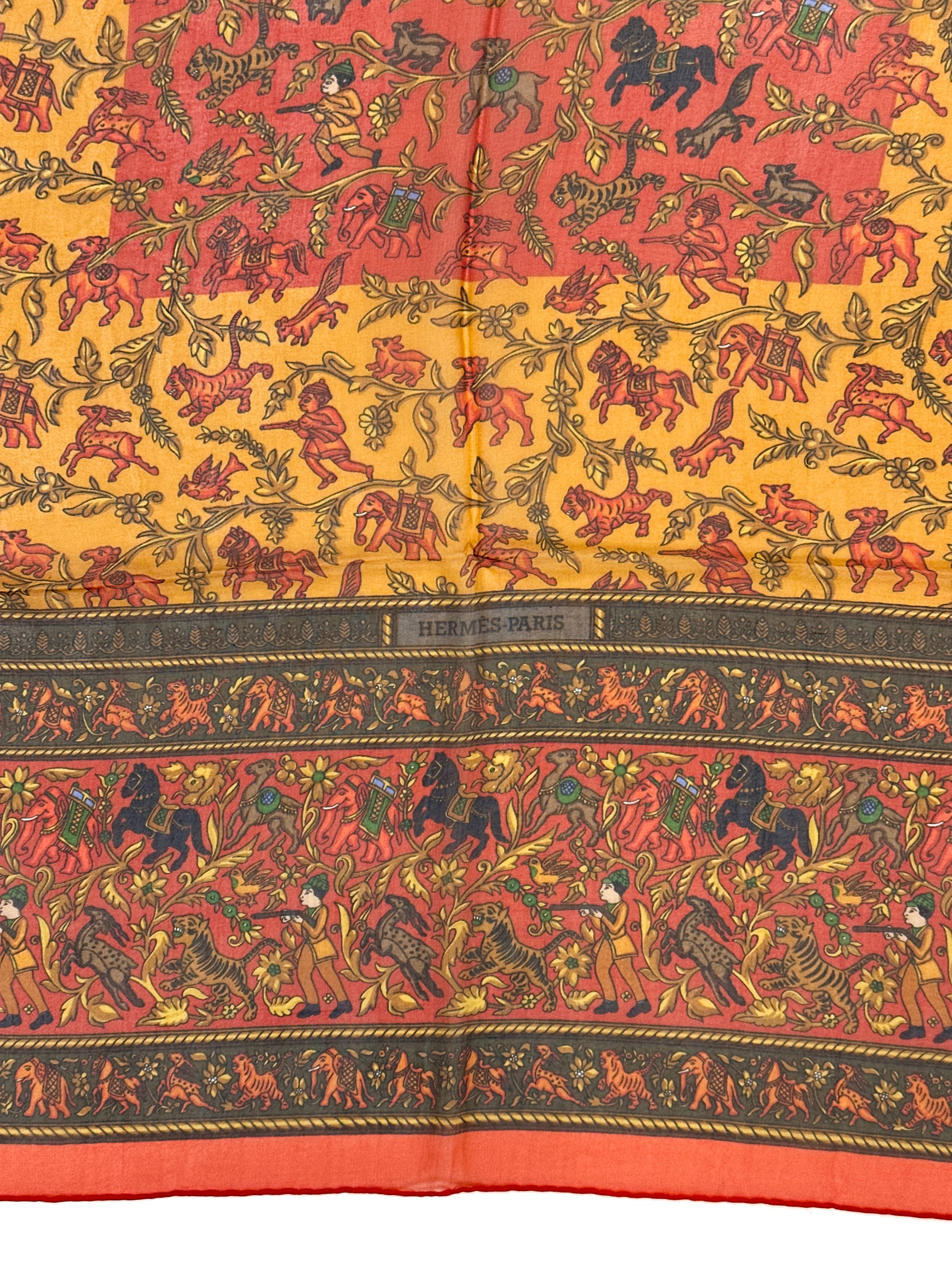 Hermès Chasse en Inde Mousseline 90
