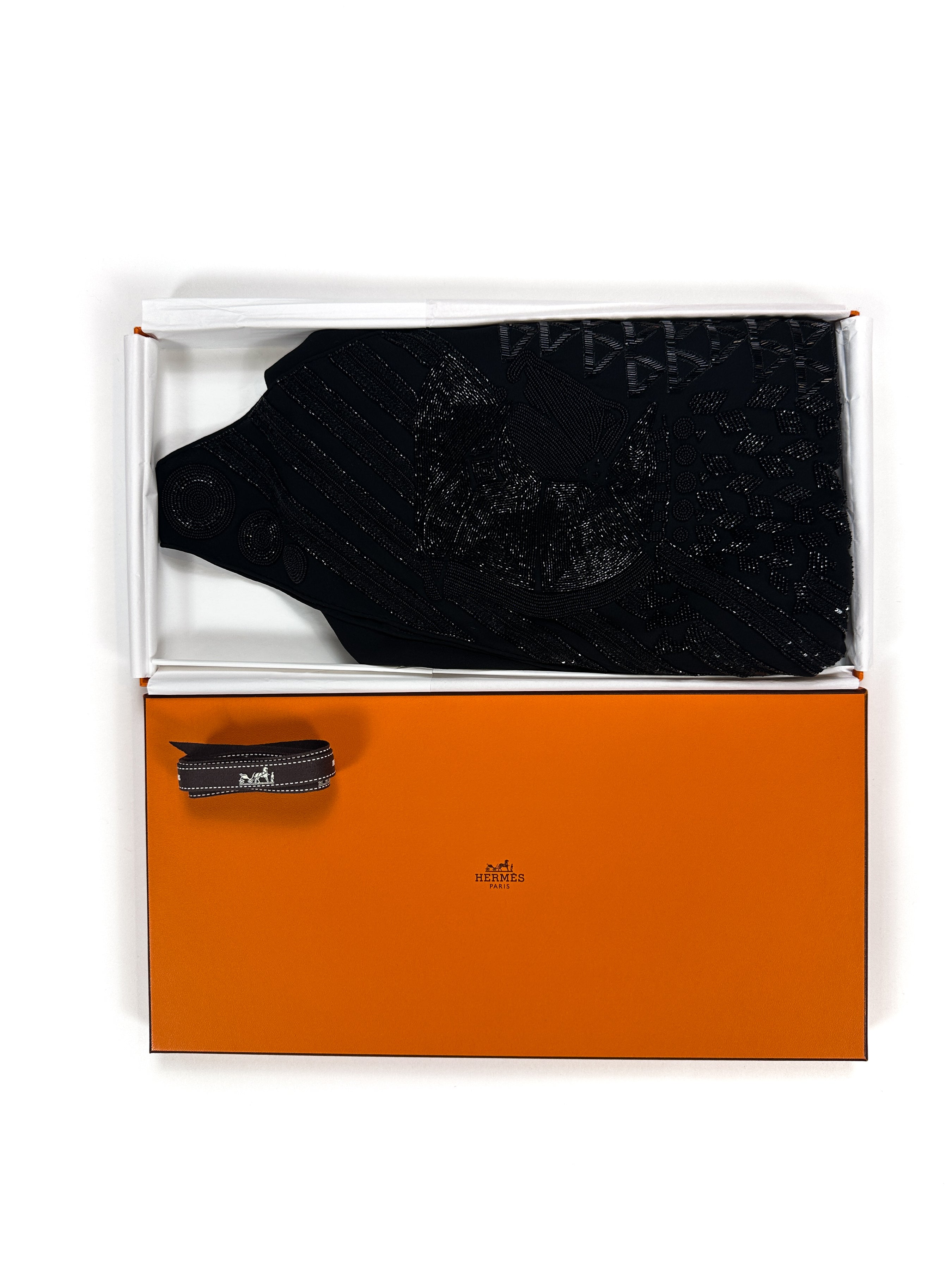 Hermès Exceptional Beaded Précieux Art Deco Losange