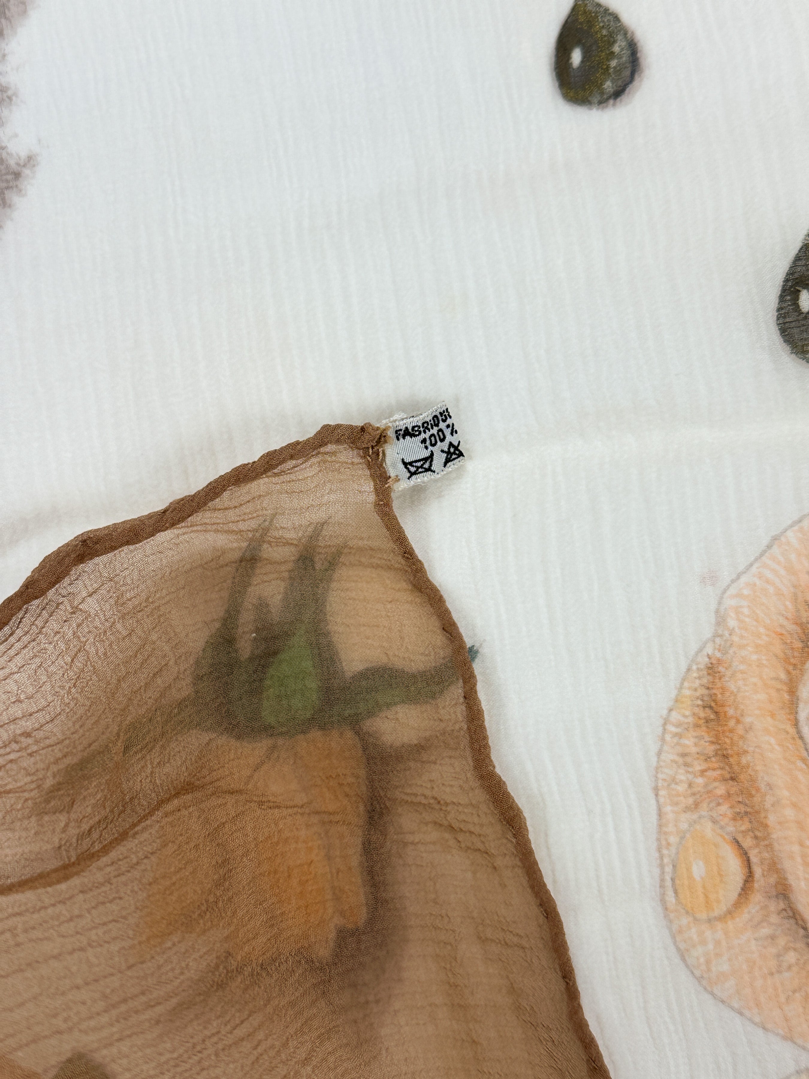 Hermès La Rosée 90 Crinkle Mousseline 140